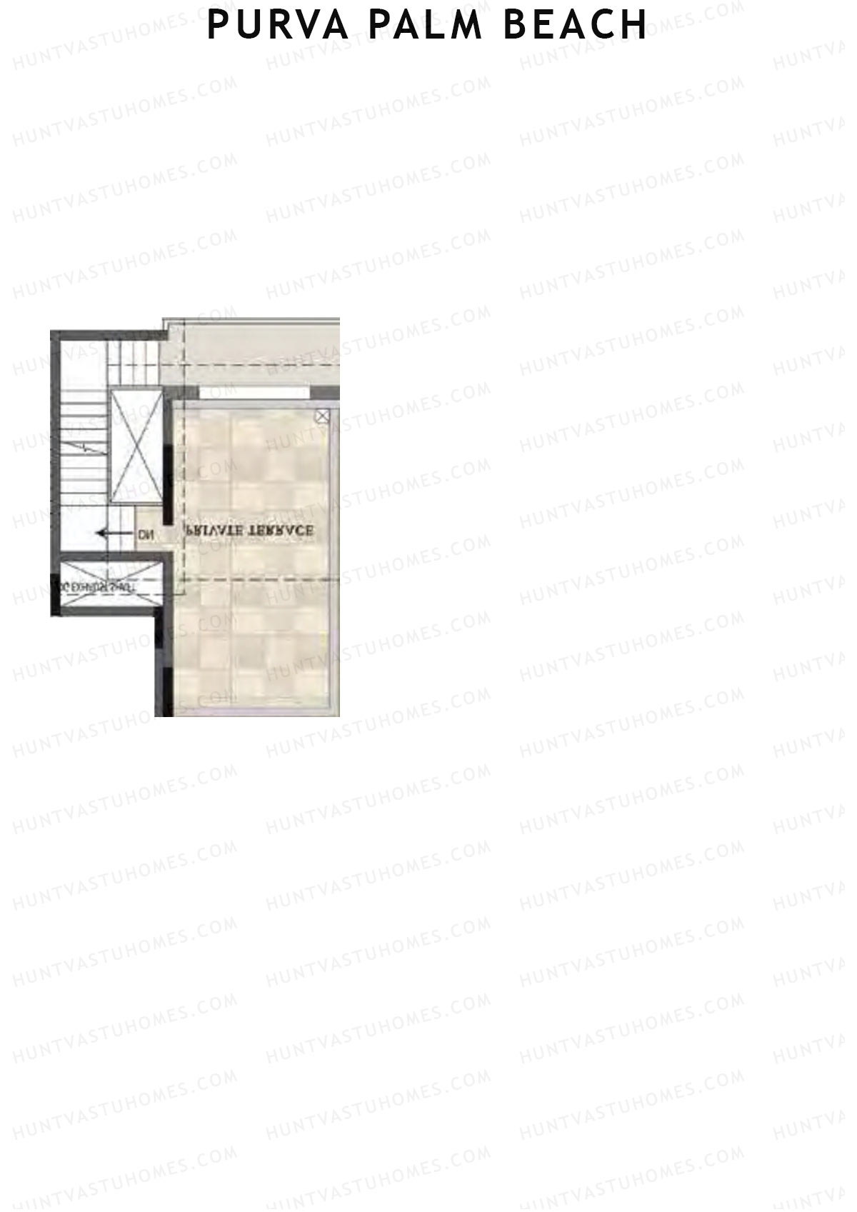 Purva Palm Beach Block 2 Wing F Unit 3 TYPE PH LW(Penthouse) Floor Plan
