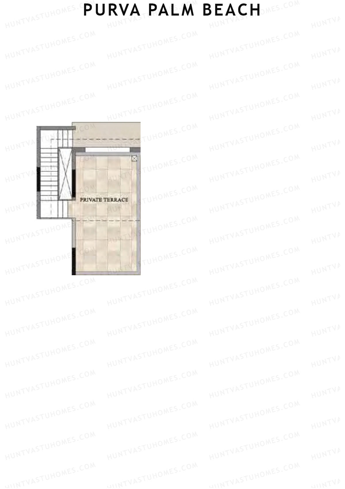 Purva Palm Beach Block 2 Wing H Unit 3 TYPE PH LW(Penthouse) Floor Plan