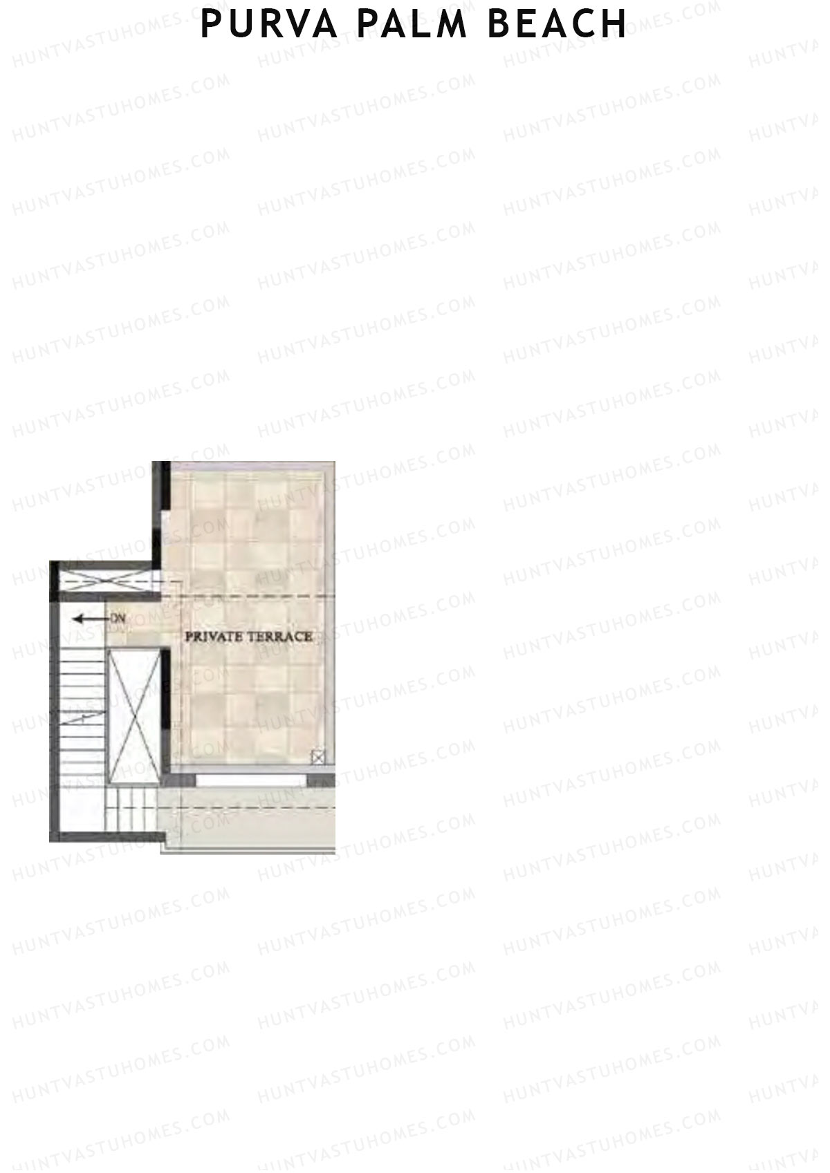 Purva Palm Beach Block 2 Wing H Unit 4 TYPE PH LW(Penthouse) Floor Plan