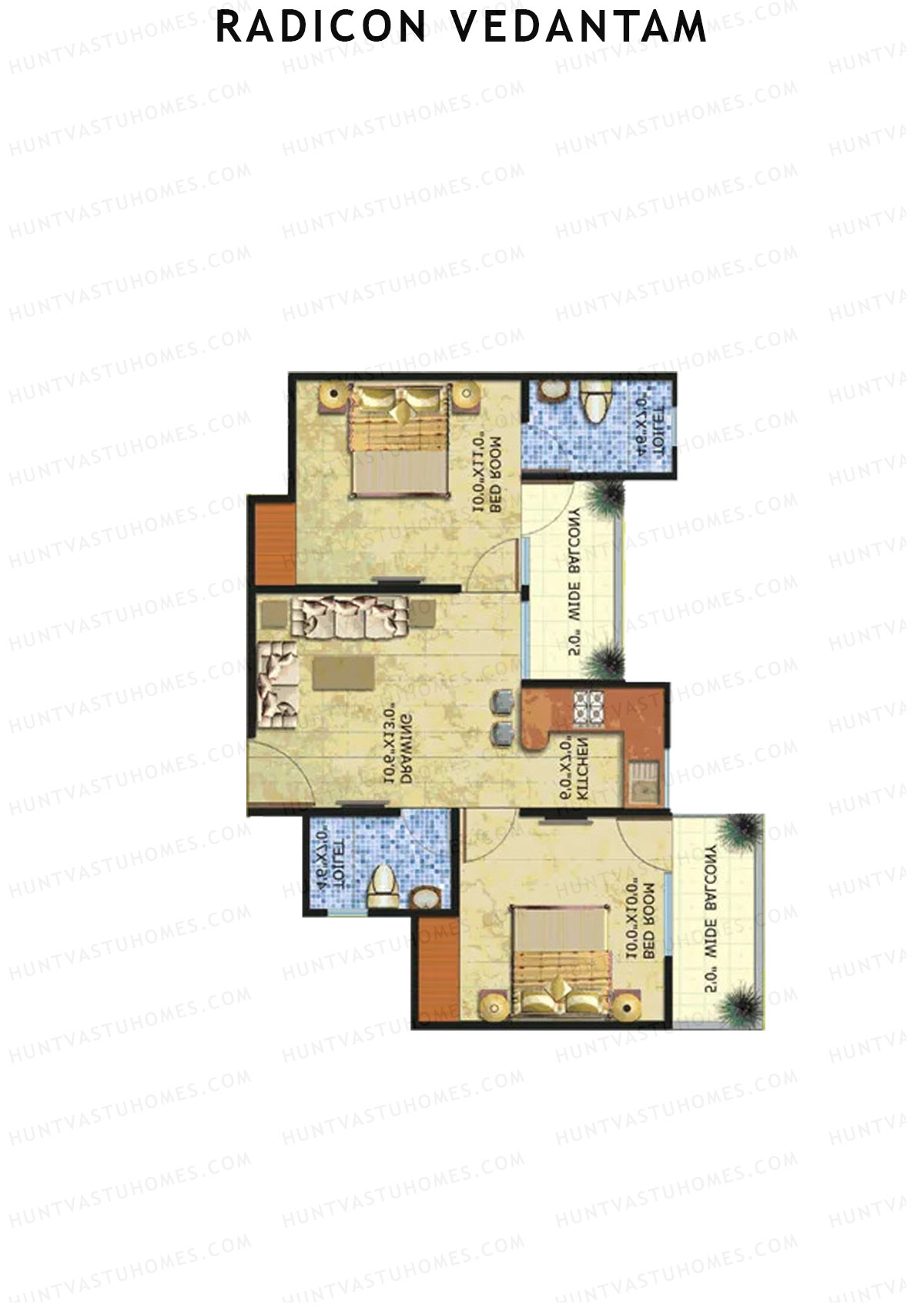 Radicon Vedantam Tower A Unit 1 Floor Plan