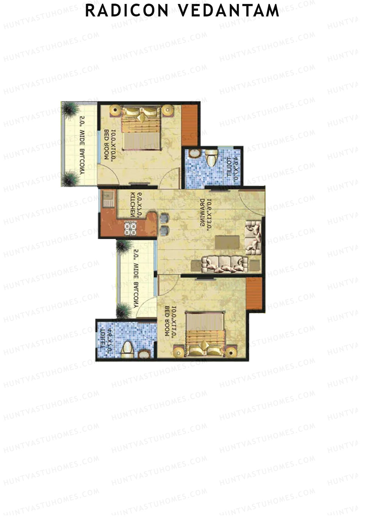 Radicon Vedantam Tower A Unit 6 Floor Plan