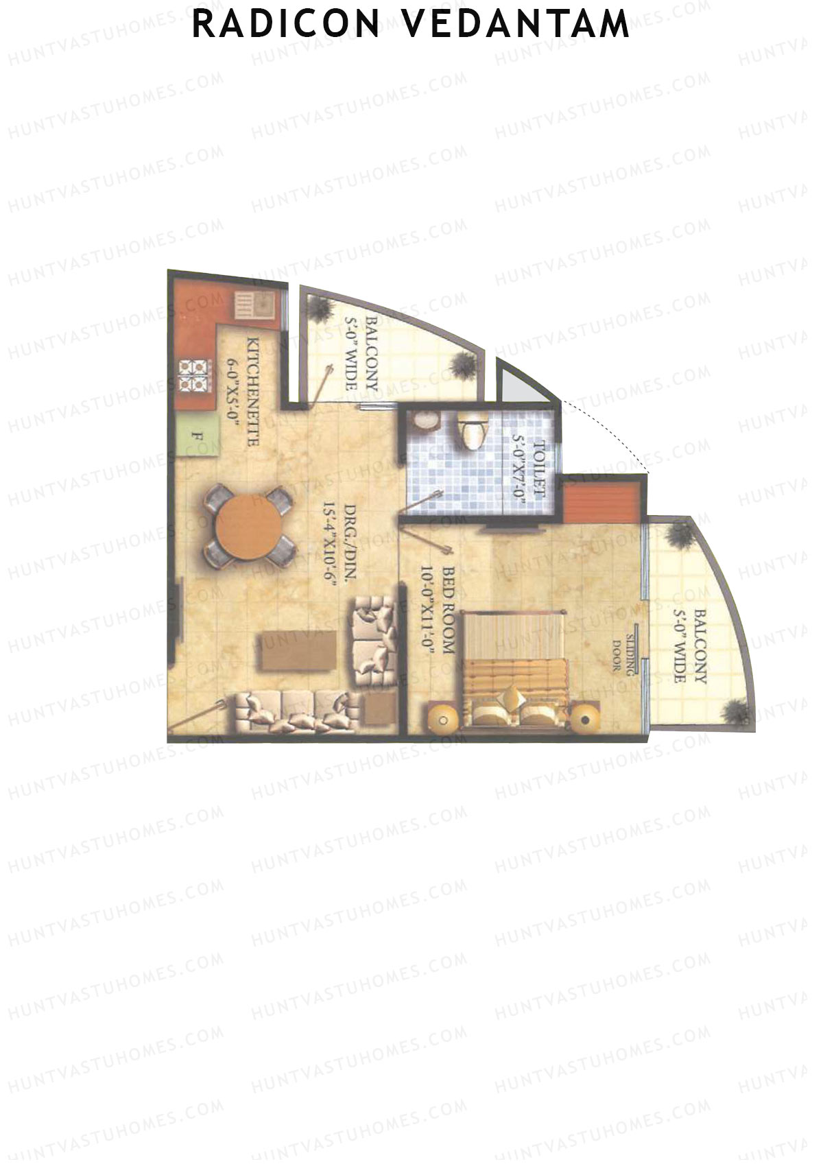 Radicon Vedantam Tower G Unit 4 Floor Plan