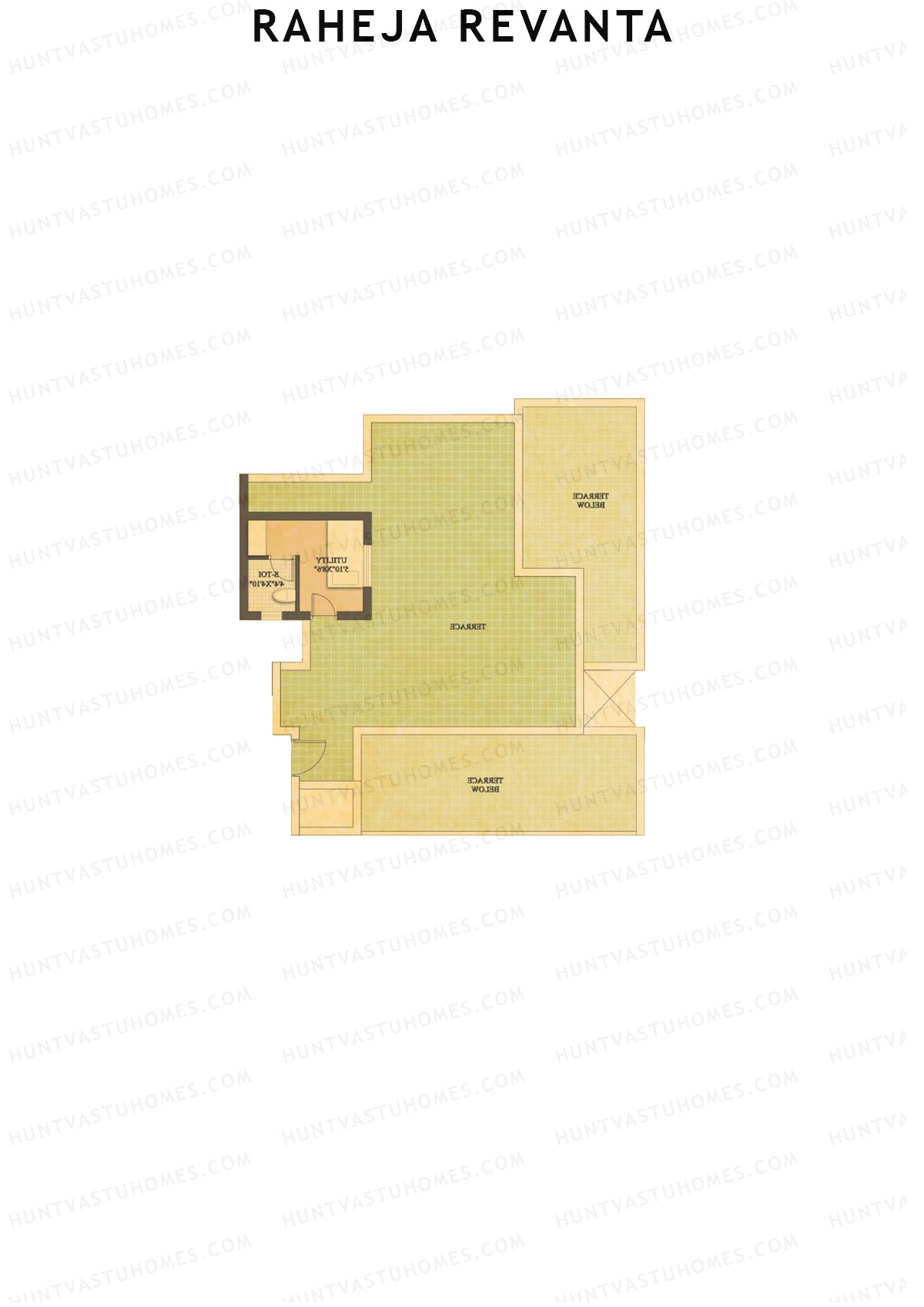 Raheja Revanta Block 1-4 Unit 8 (Penthouse) Floor Plan