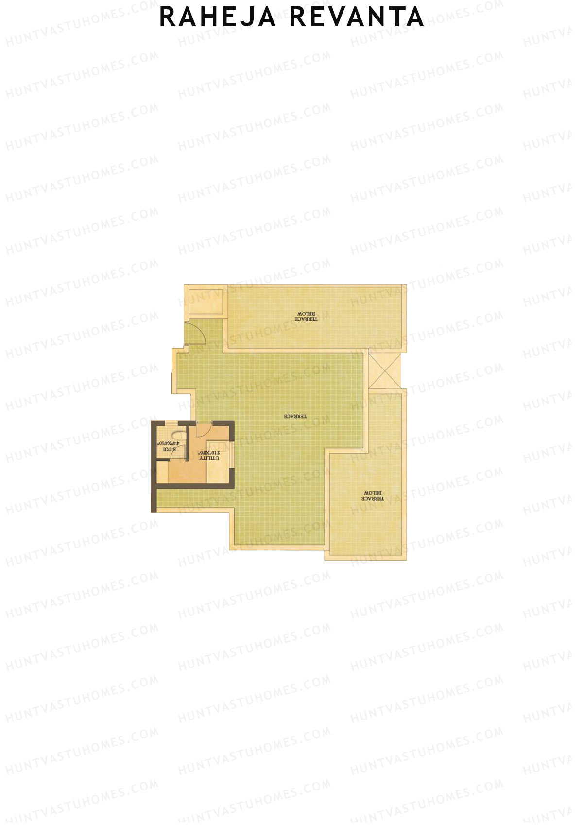 Raheja Revanta Block 16A-18 Unit 32B (Penthouse) Floor Plan