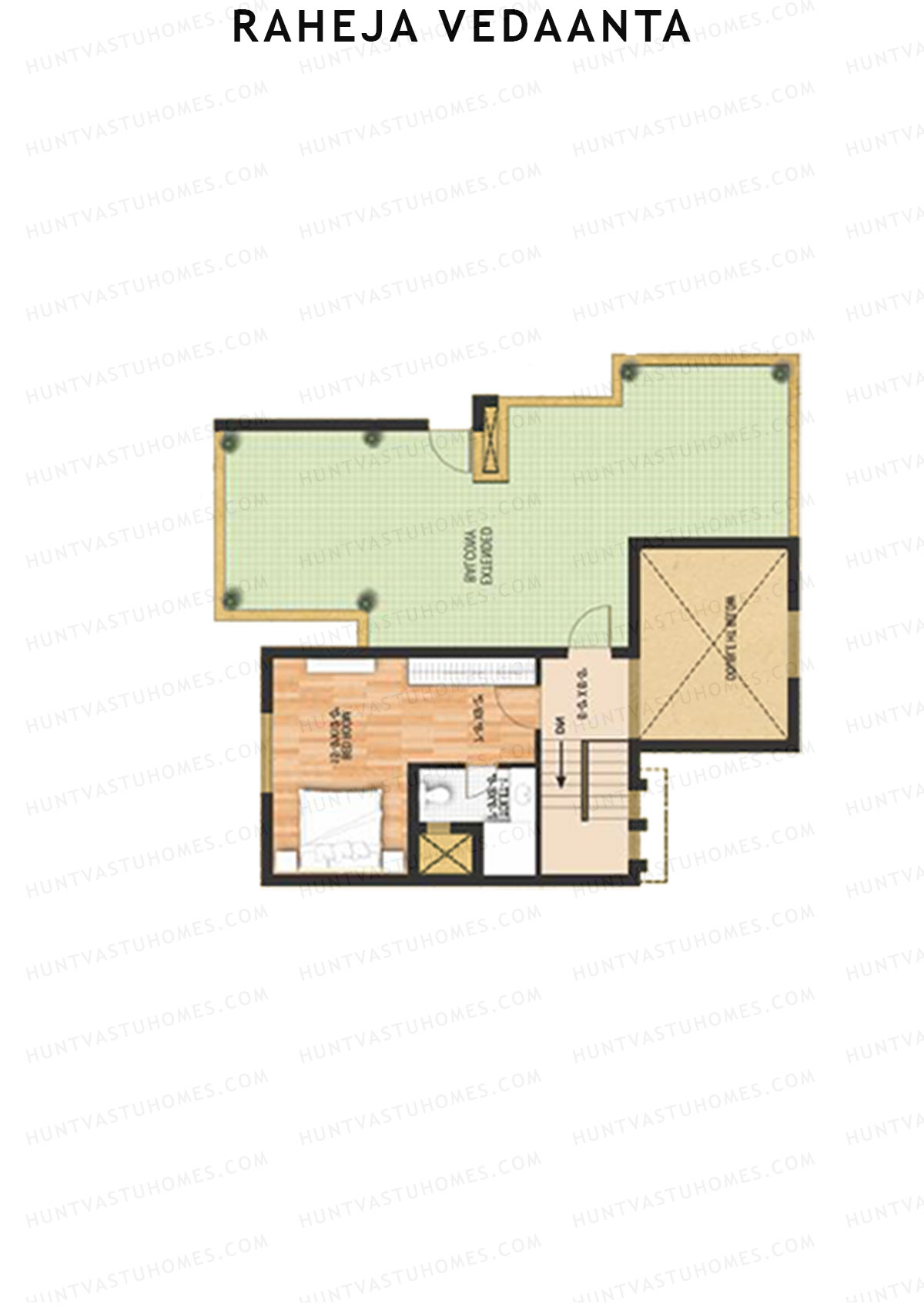 Raheja Vedaanta Block 12A-14 Unit 12A (Duplex ) Floor Plan