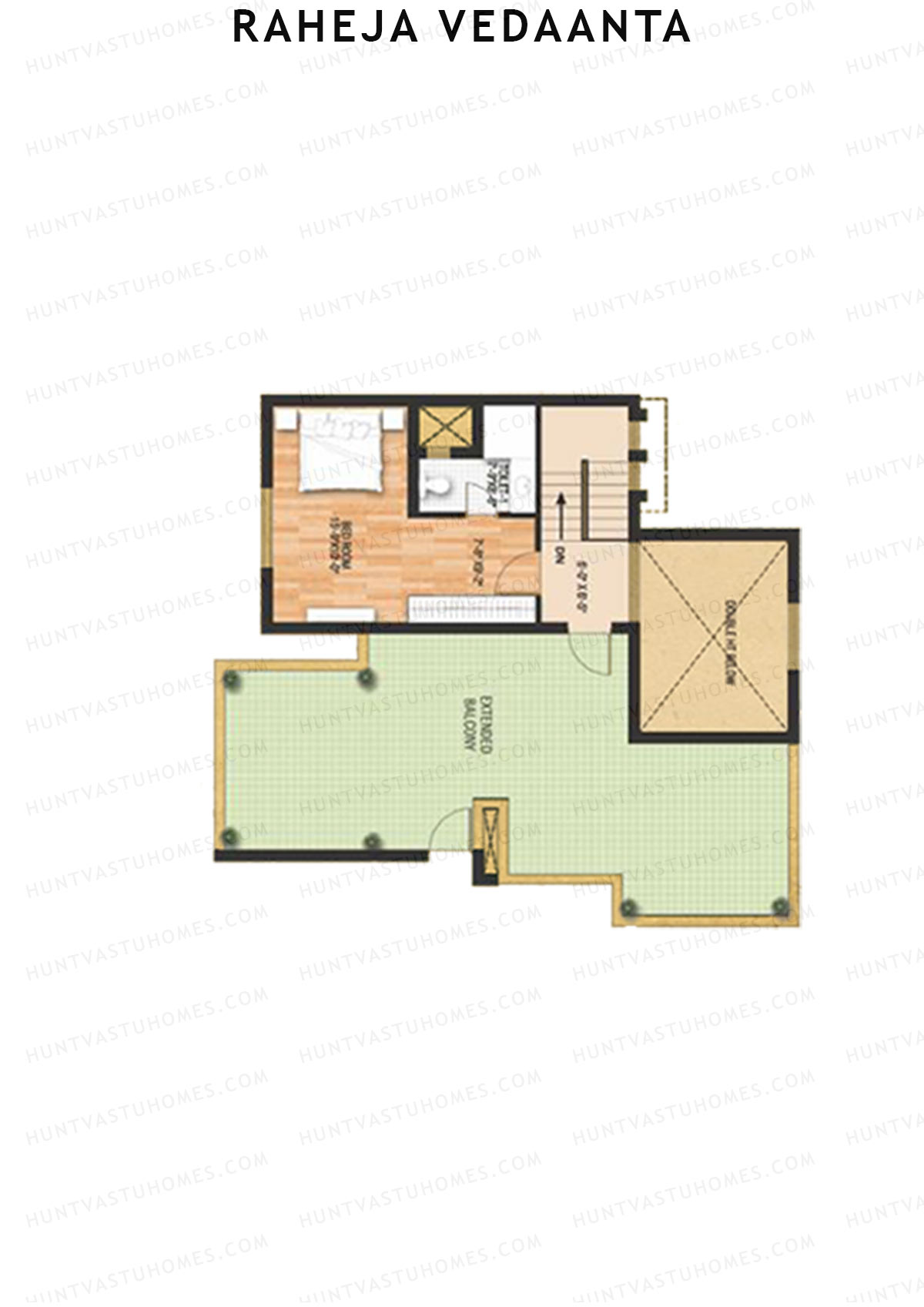 Raheja Vedaanta Block 12A-14 Unit 14 (Duplex ) Floor Plan