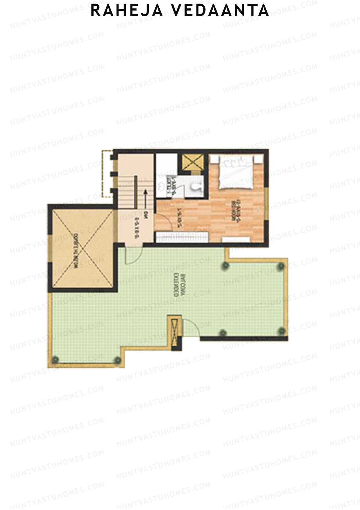 Raheja Vedaanta Block 15-18 Unit 16 (Duplex ) Floor Plan
