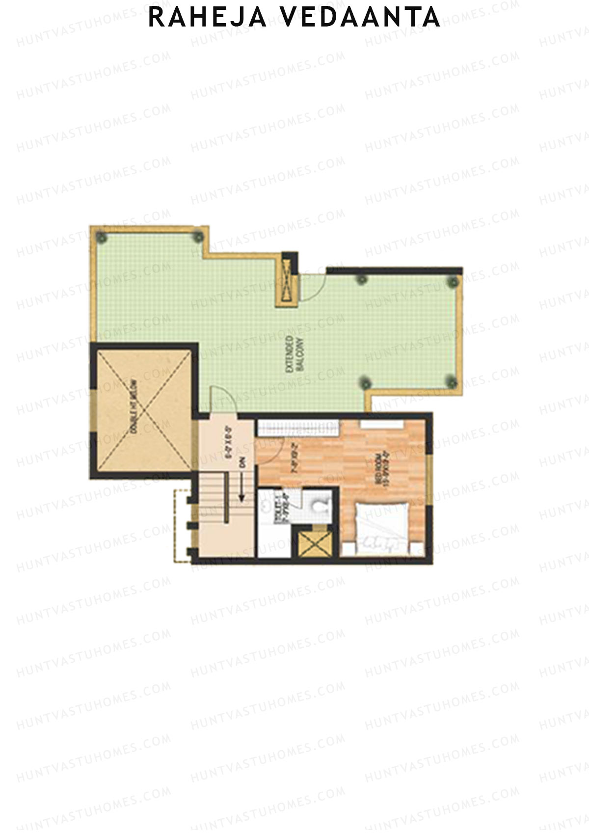 Raheja Vedaanta Block 15-18 Unit 17 (Duplex ) Floor Plan