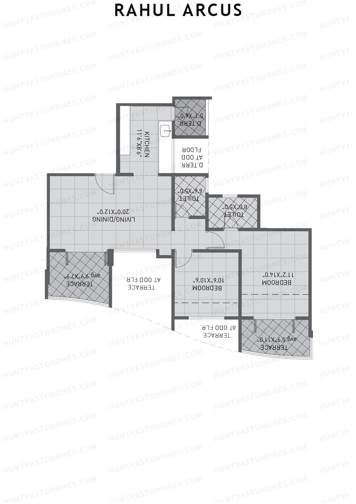 Rahul Arcus Tower B Unit 1 Floor Plan