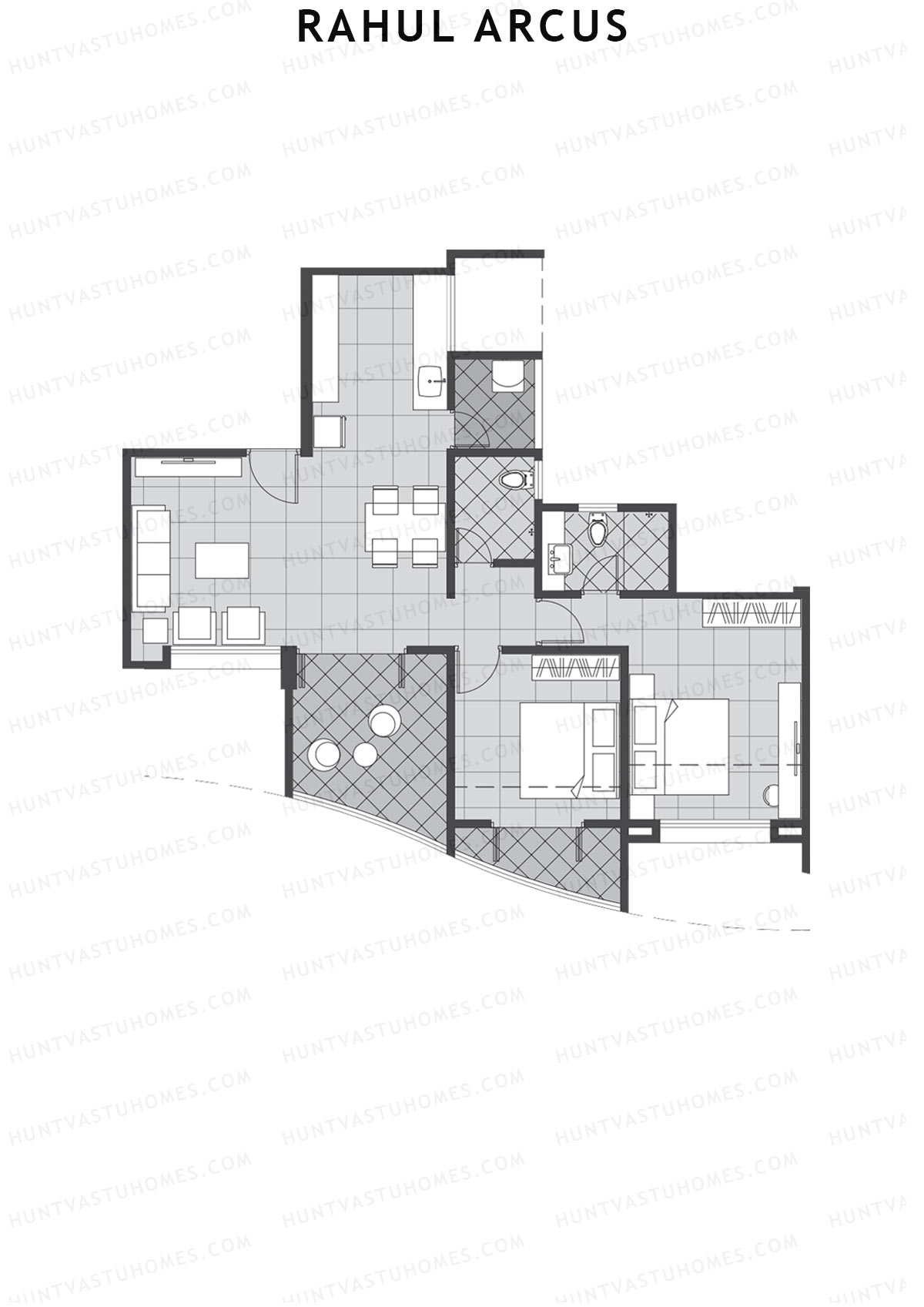 Rahul Arcus Tower B Unit 1 Floor Plan