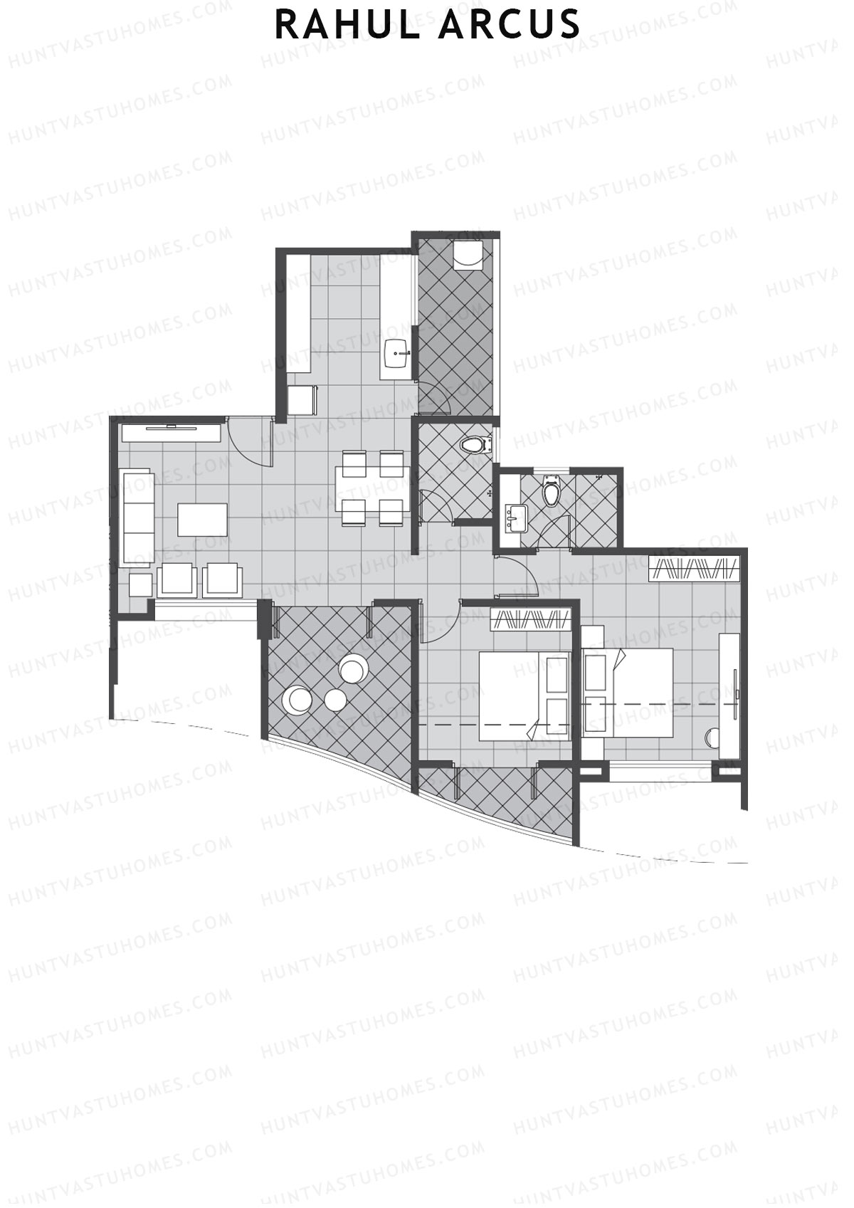 Rahul Arcus Tower B Unit 1 Floor Plan