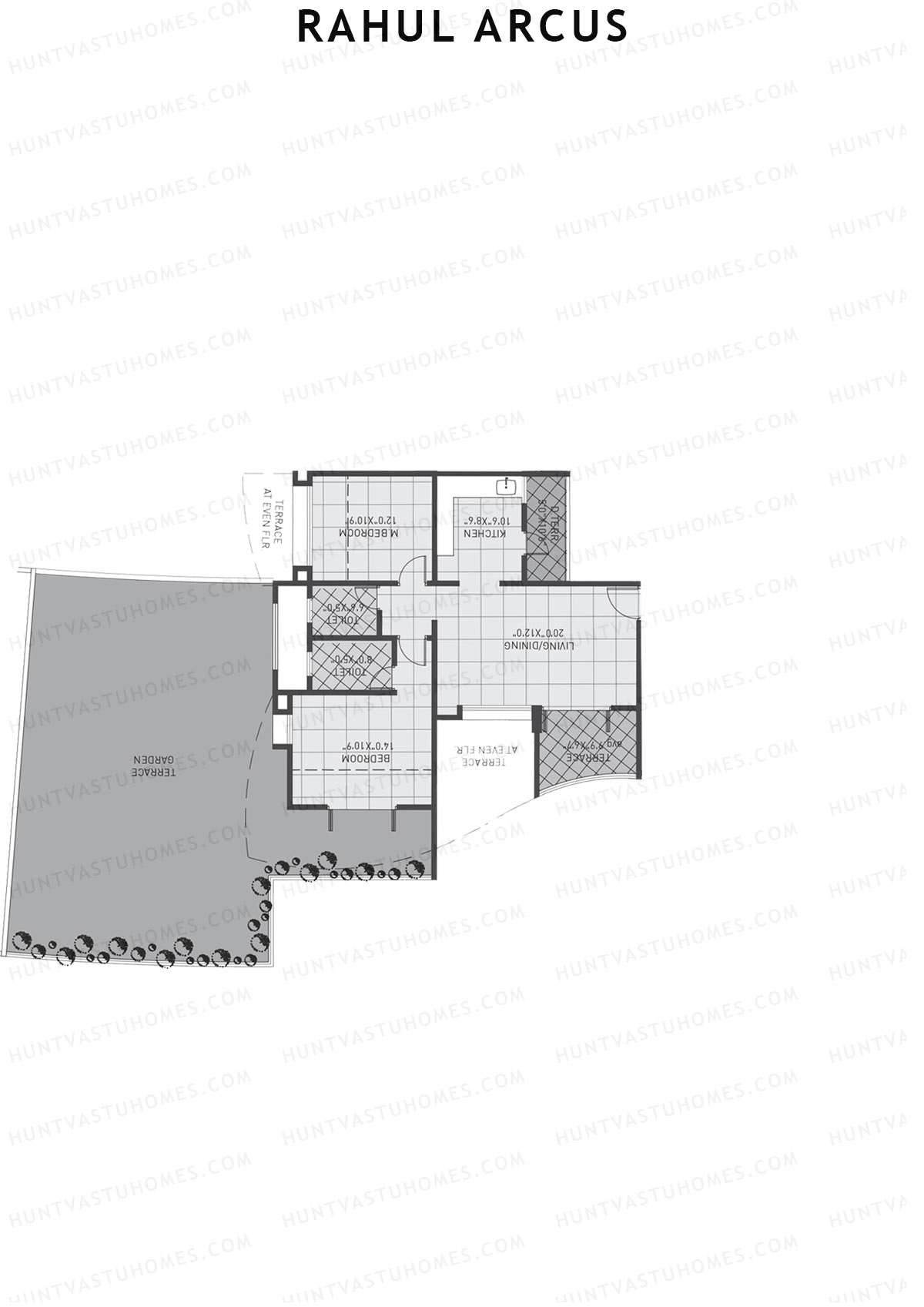 Rahul Arcus Tower B Unit 2 Floor Plan