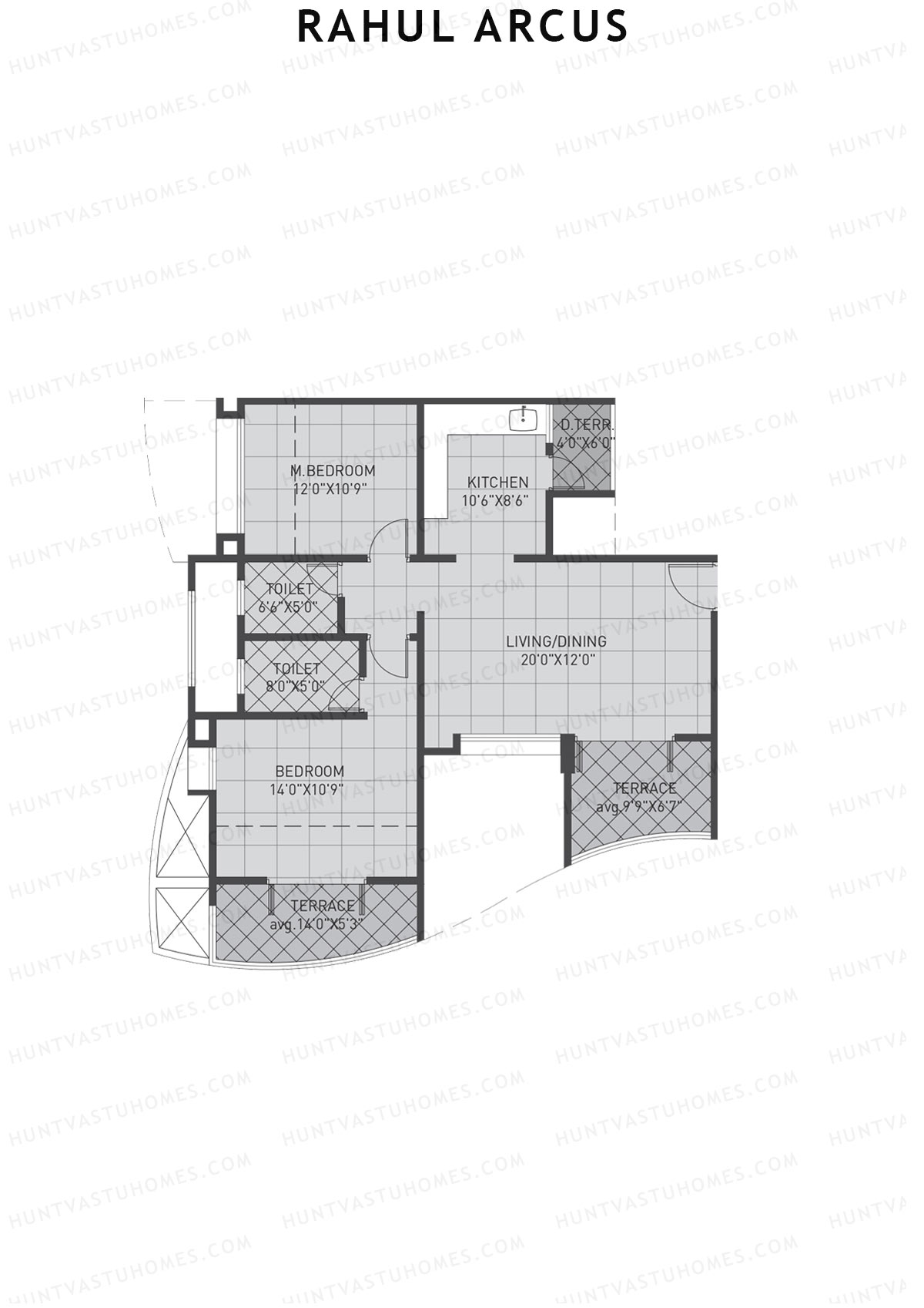 Rahul Arcus Tower B Unit 2 Floor Plan