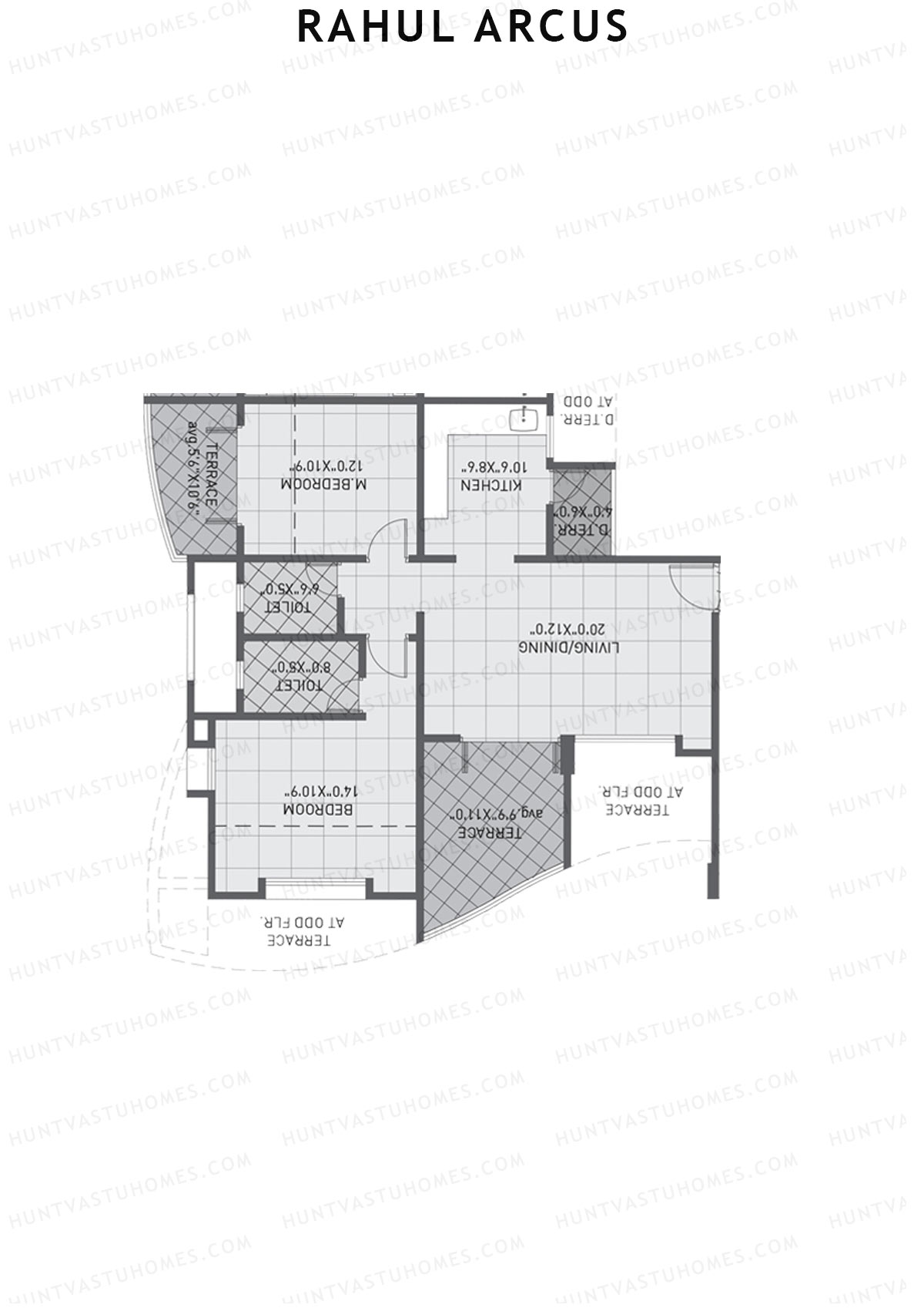 Rahul Arcus Tower B Unit 2 Floor Plan
