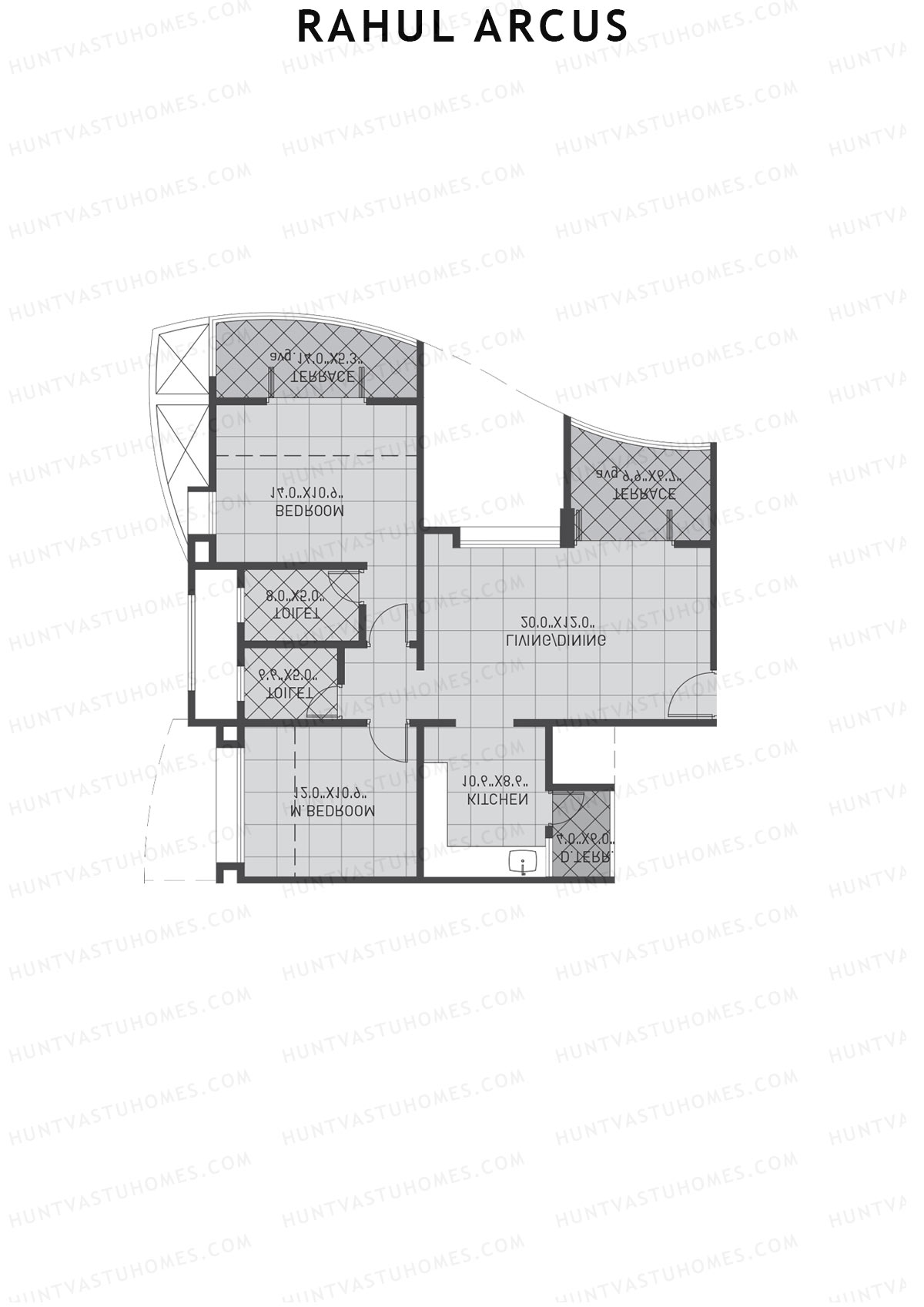 Rahul Arcus Tower B Unit 3 Floor Plan