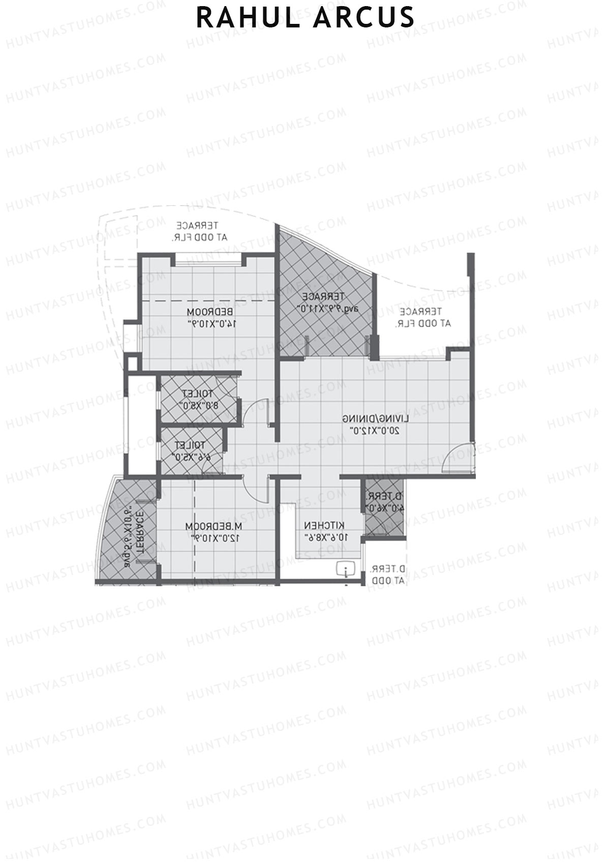 Rahul Arcus Tower B Unit 3 Floor Plan