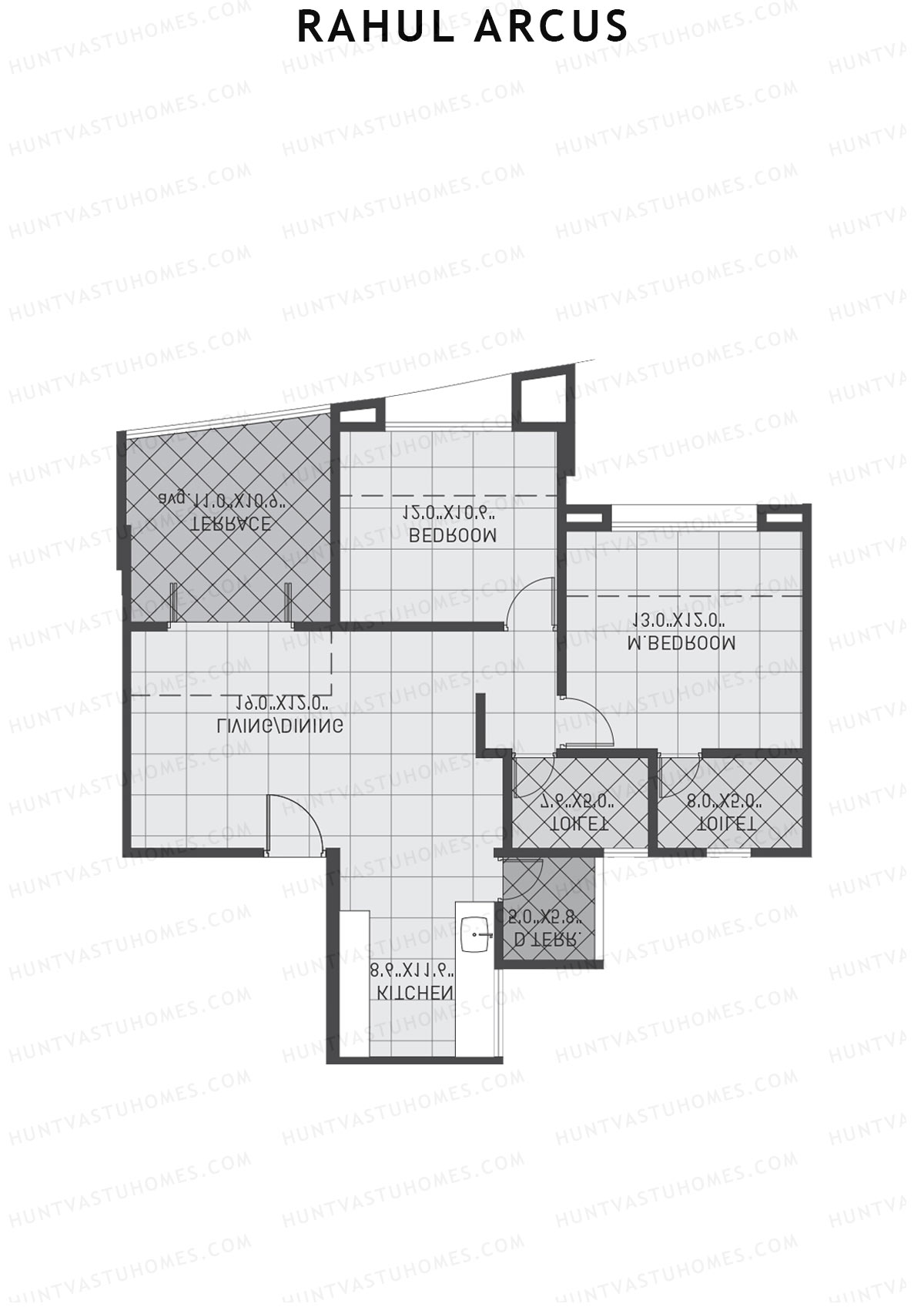 Rahul Arcus Tower B Unit 4 Floor Plan