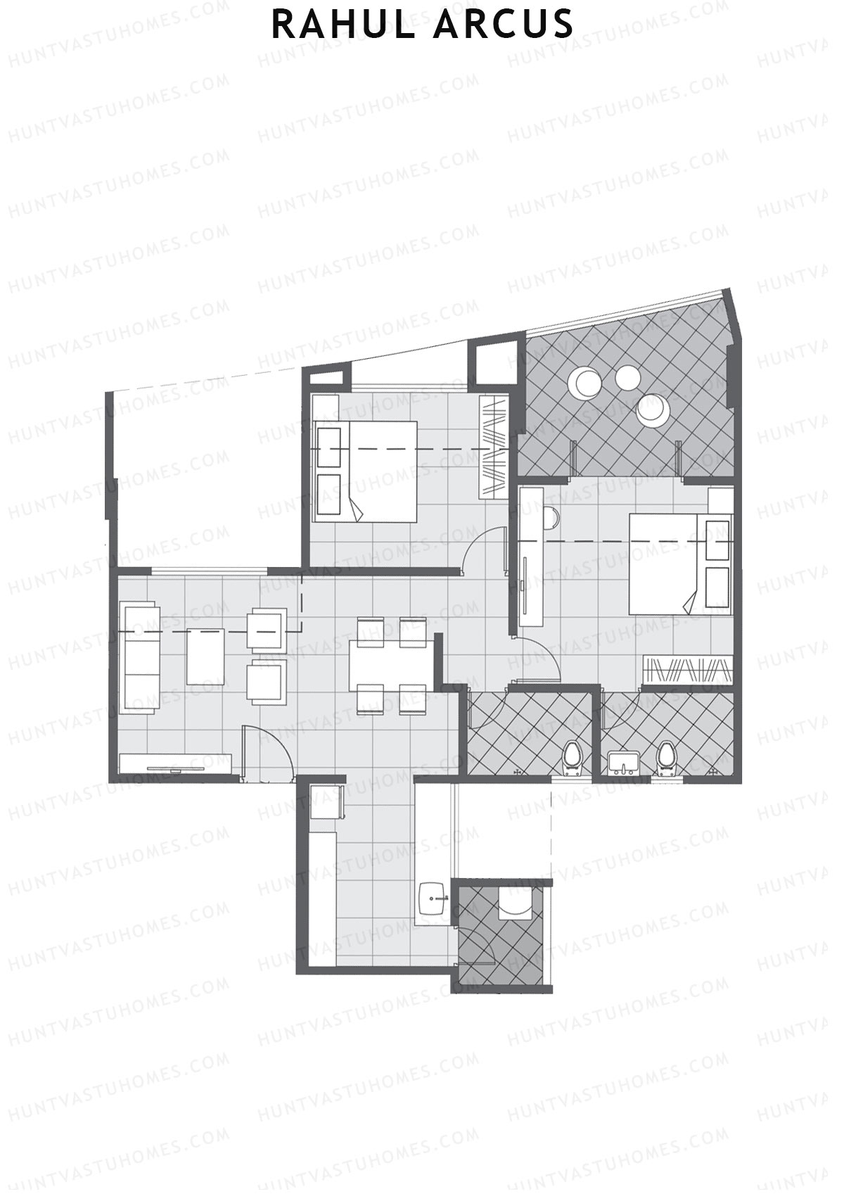 Rahul Arcus Tower B Unit 4 Floor Plan