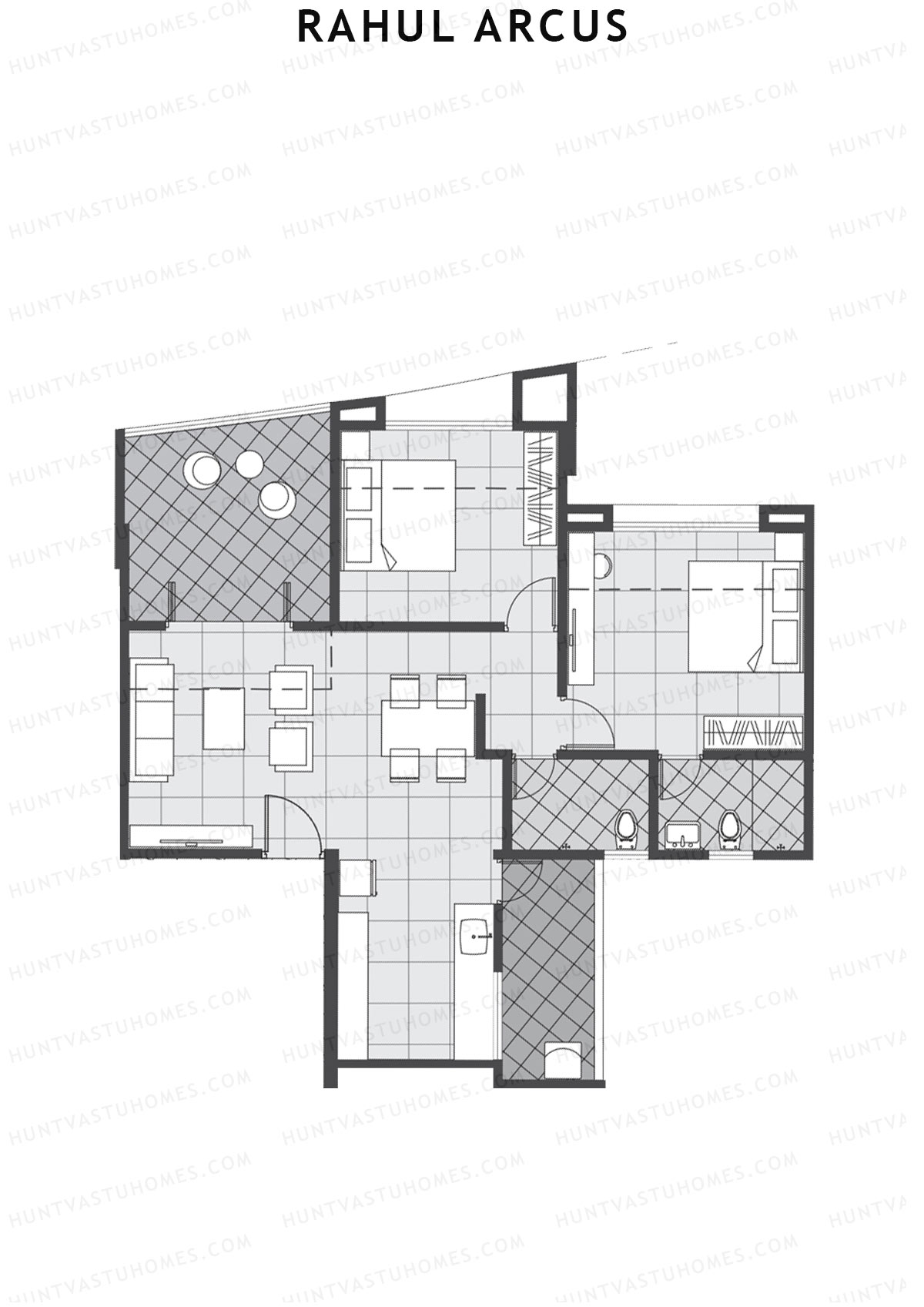 Rahul Arcus Tower B Unit 4 Floor Plan