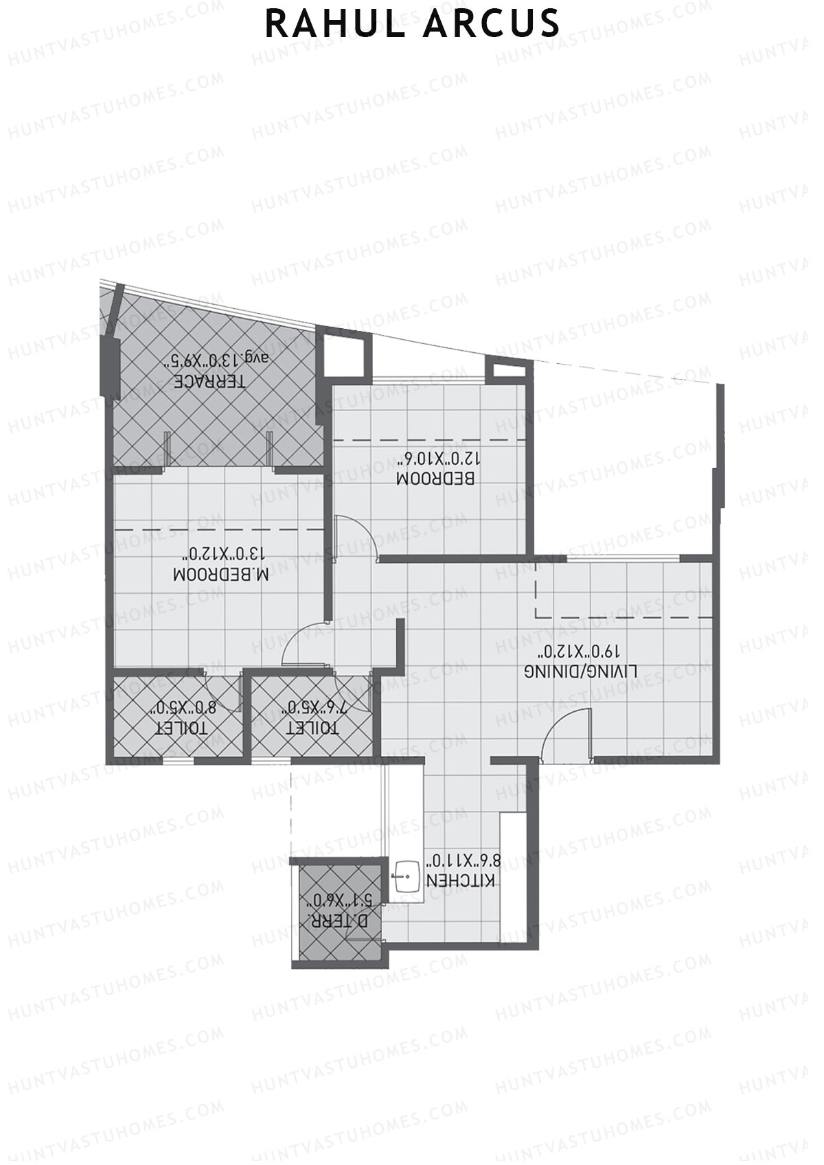 Rahul Arcus Tower B Unit 5 Floor Plan