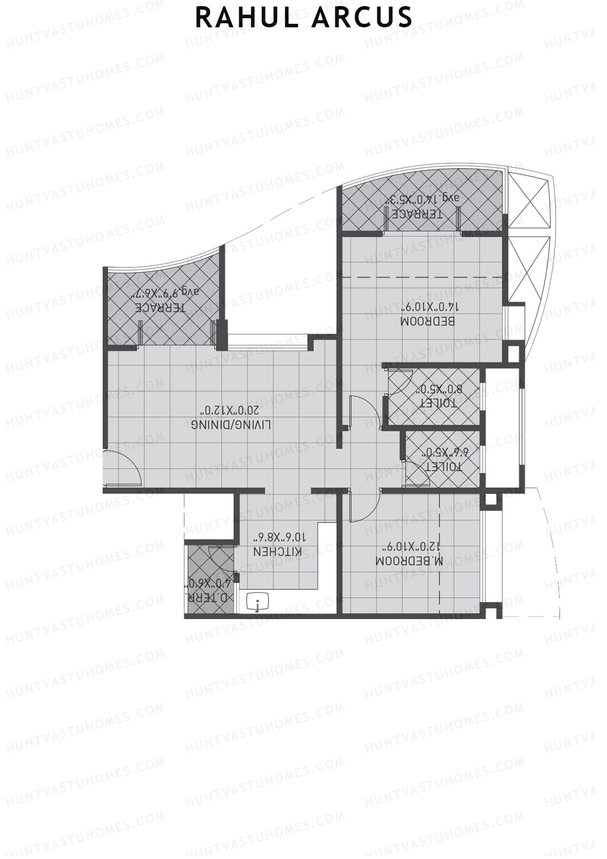 Rahul Arcus Tower B Unit 6 Floor Plan