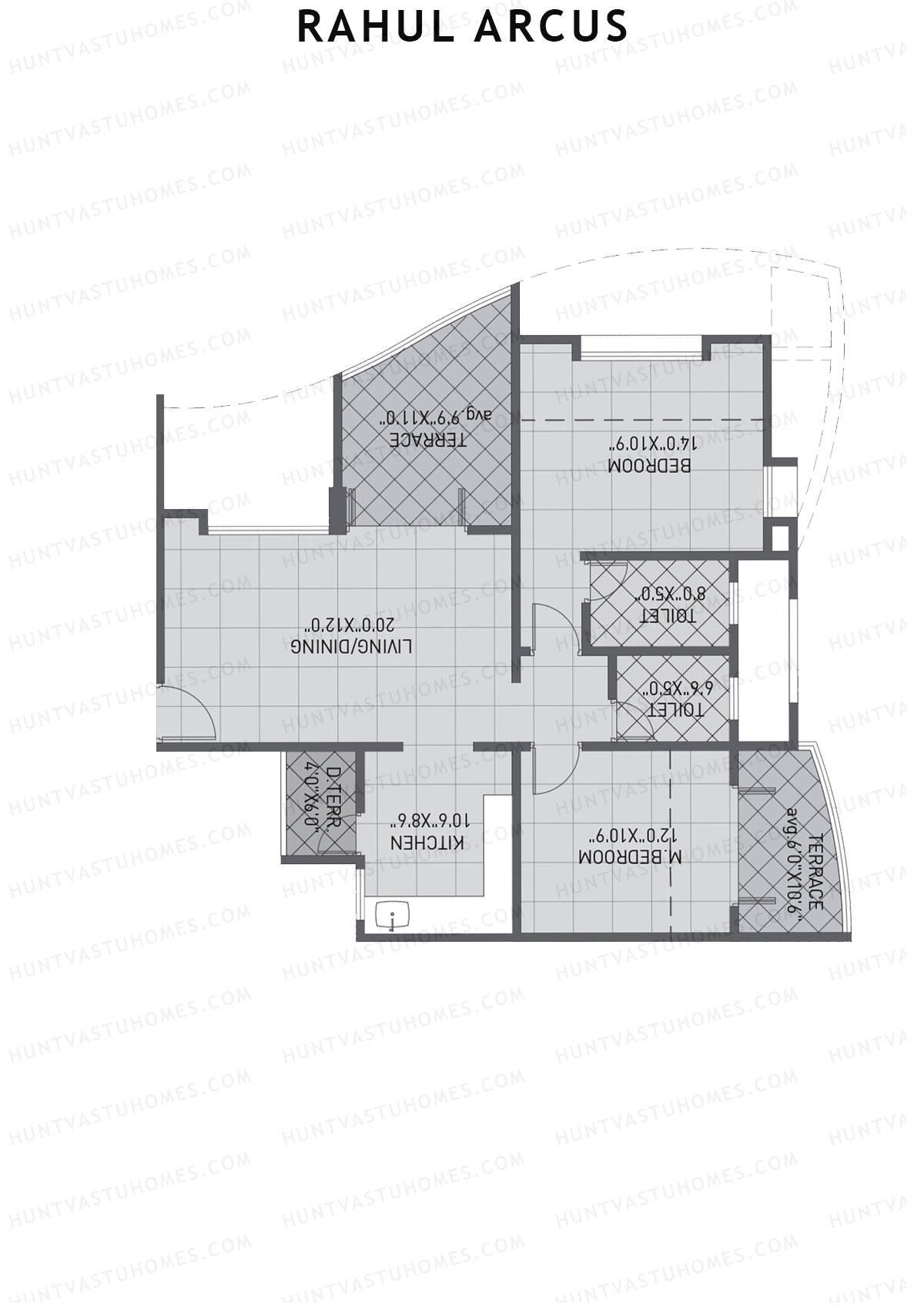 Rahul Arcus Tower B Unit 6 Floor Plan