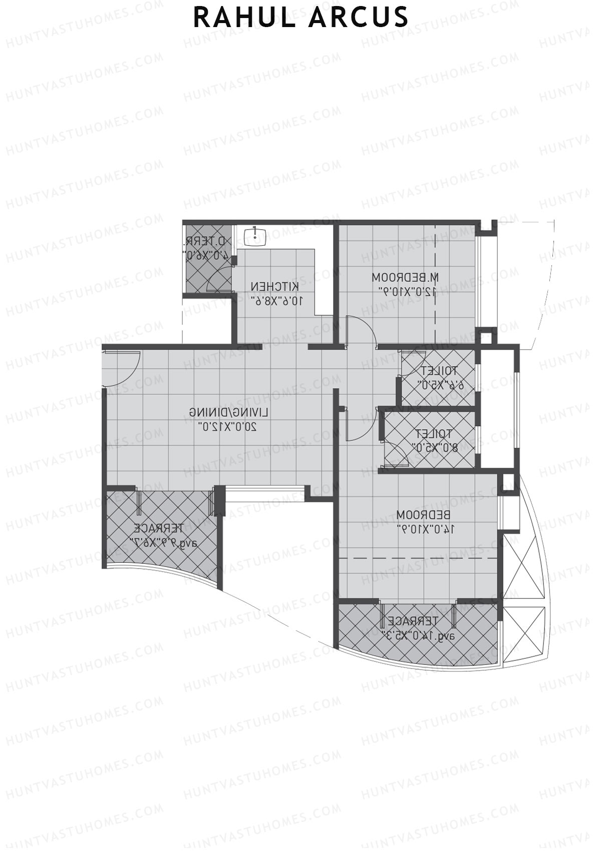 Rahul Arcus Tower B Unit 7 Floor Plan