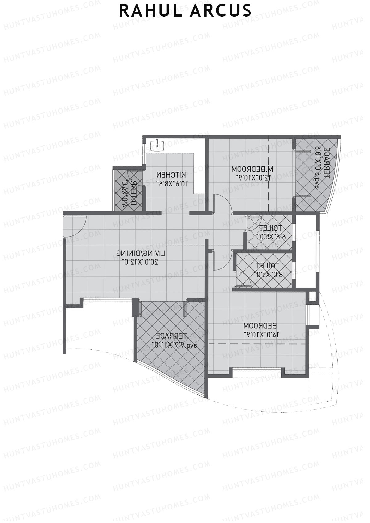 Rahul Arcus Tower B Unit 7 Floor Plan