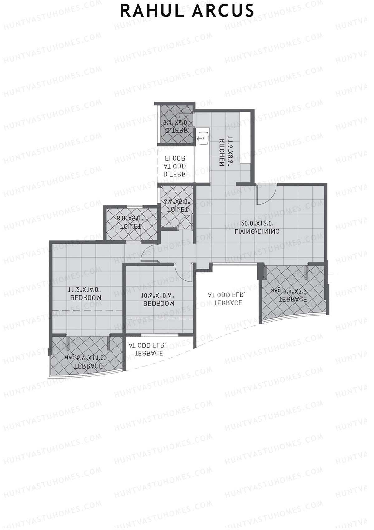 Rahul Arcus Tower B Unit 8 Floor Plan