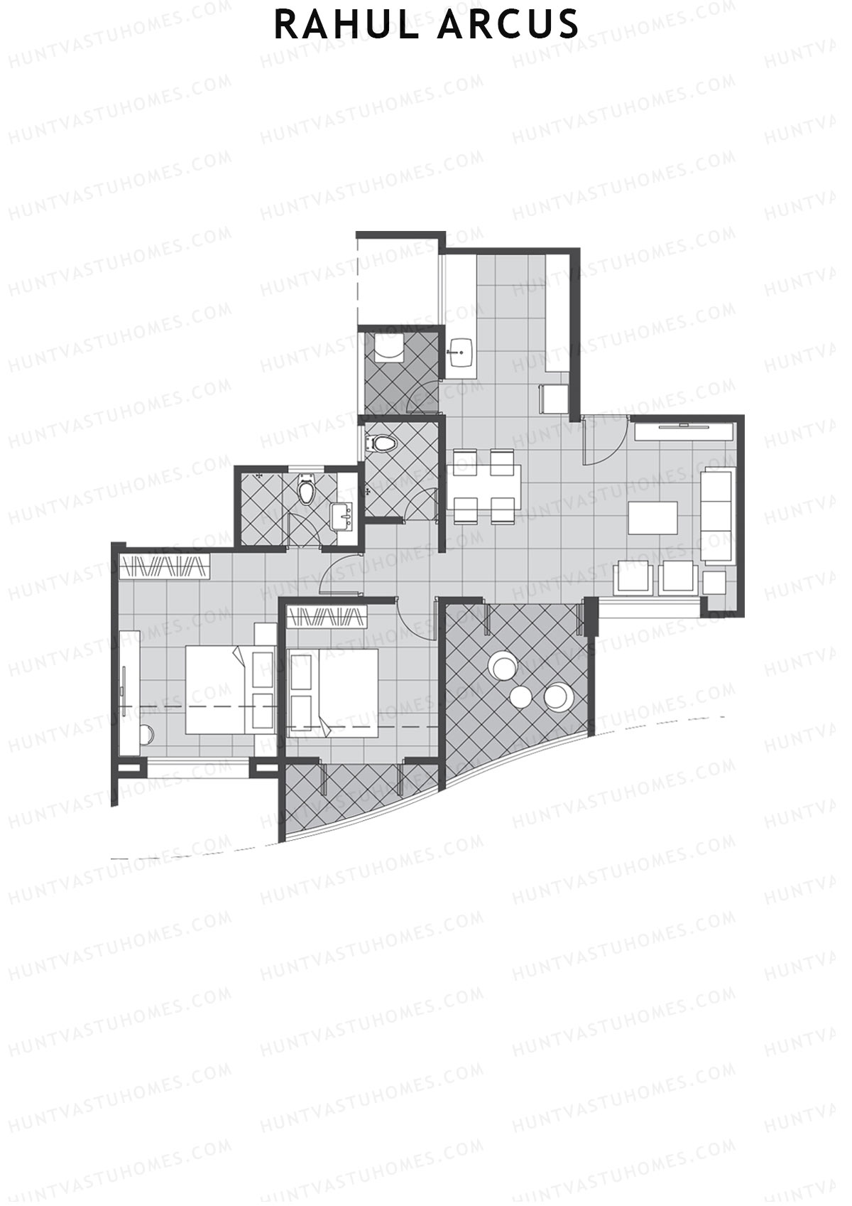 Rahul Arcus Tower B Unit 8 Floor Plan