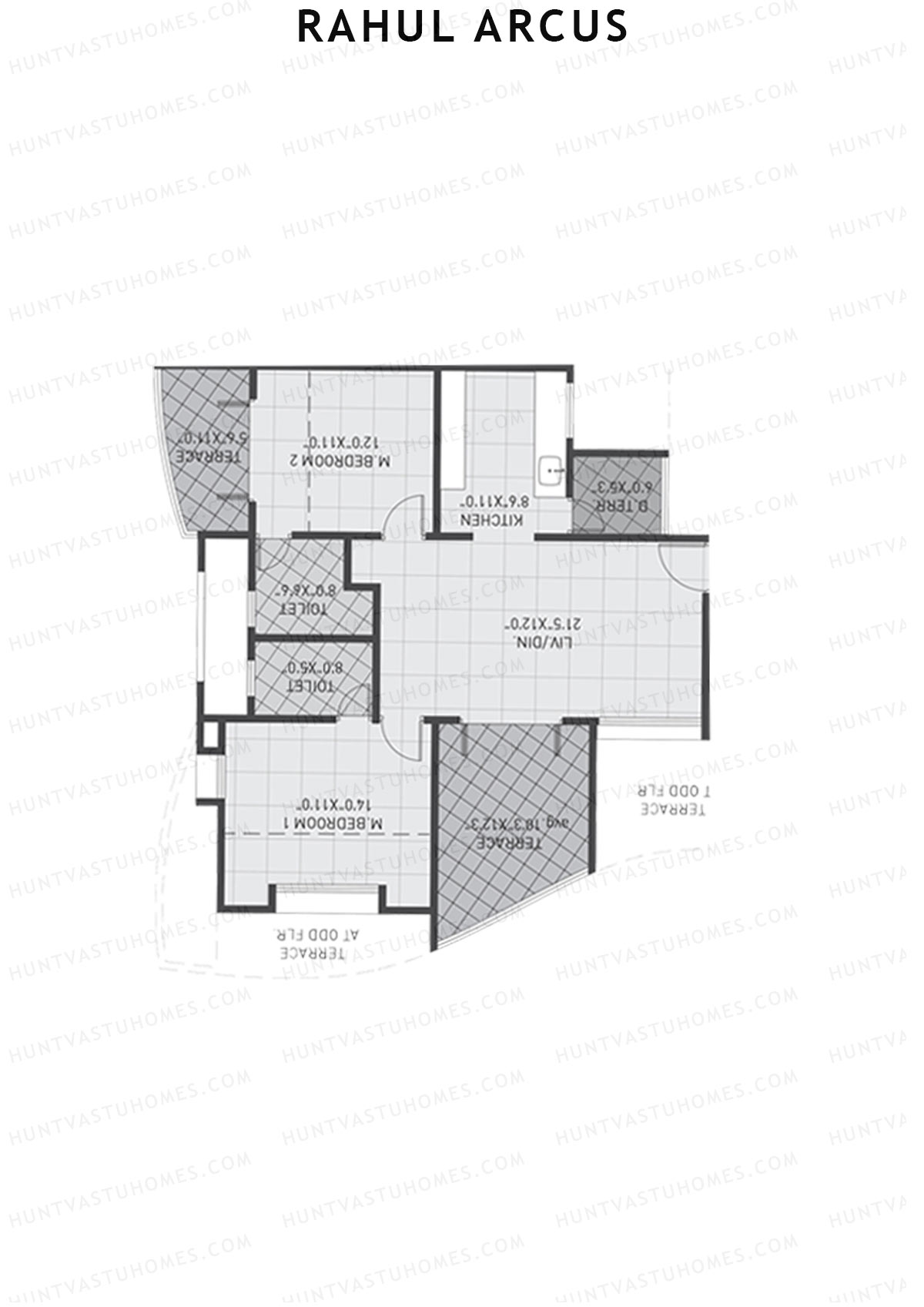 Rahul Arcus Tower C Unit 1 Floor Plan