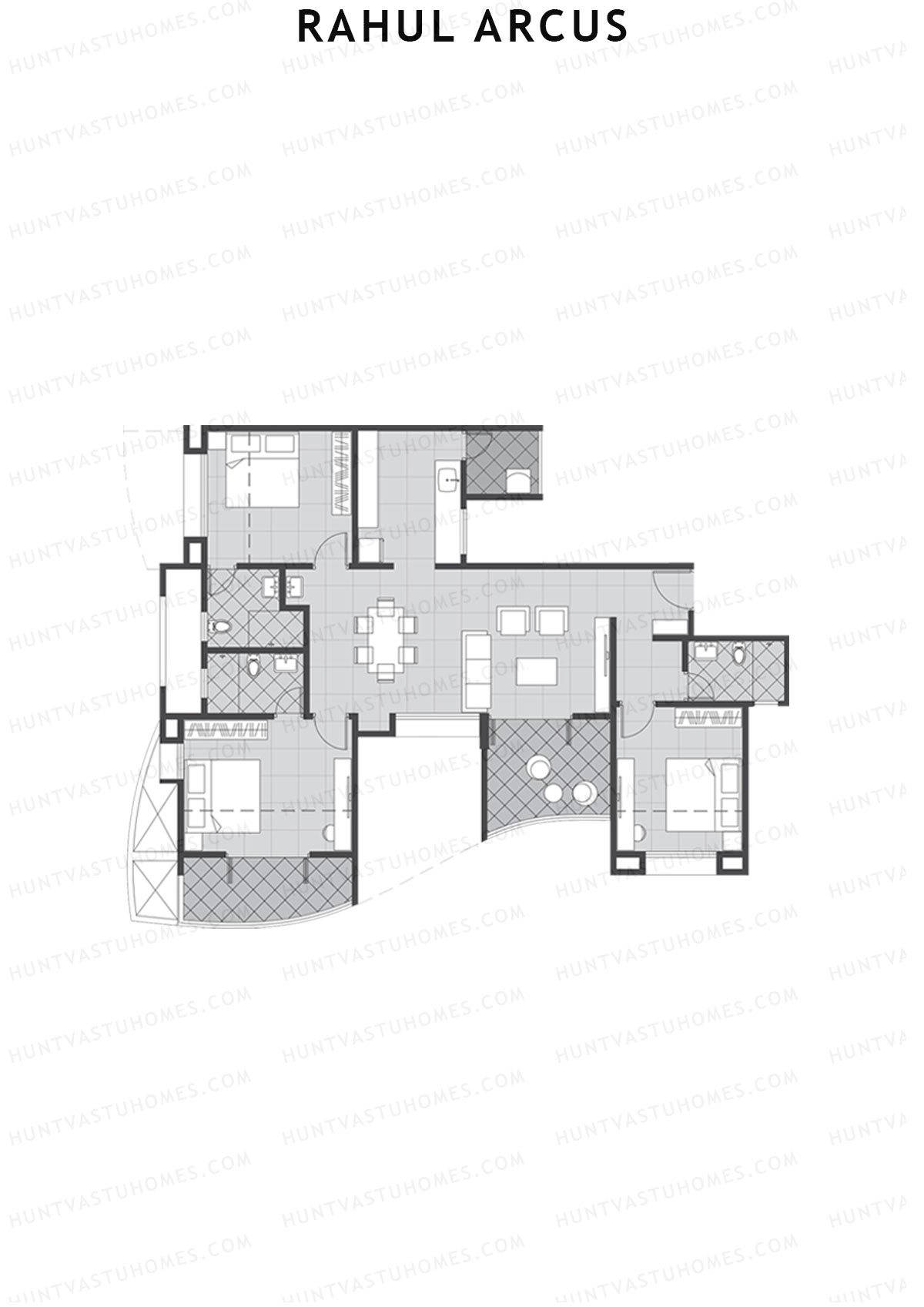 Rahul Arcus Tower C Unit 1 Floor Plan
