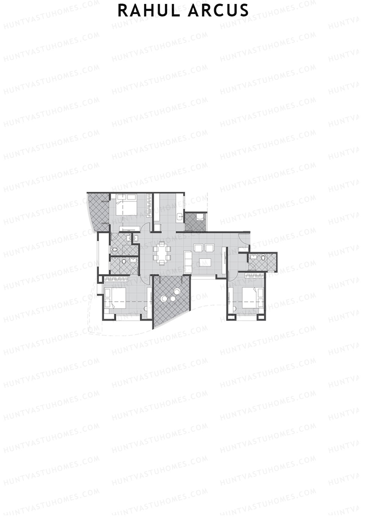 Rahul Arcus Tower C Unit 1 Floor Plan