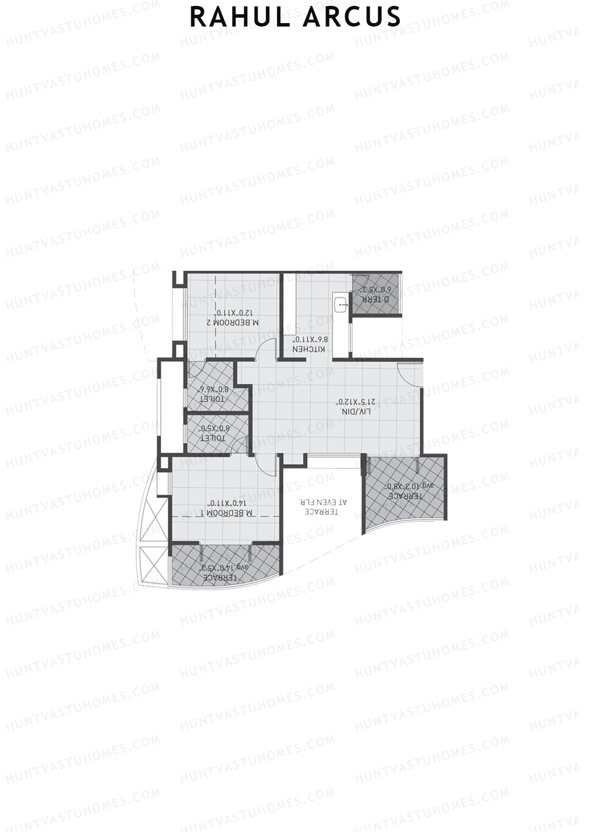 Rahul Arcus Tower C Unit 1 Floor Plan