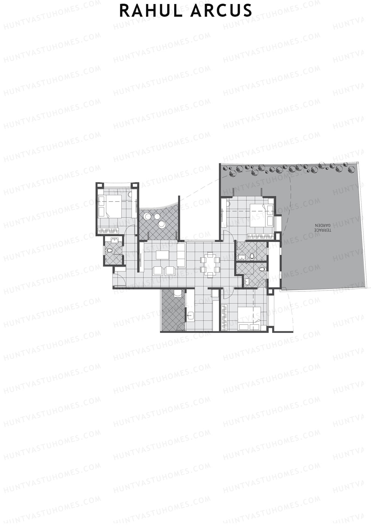 Rahul Arcus Tower C Unit 3 Floor Plan