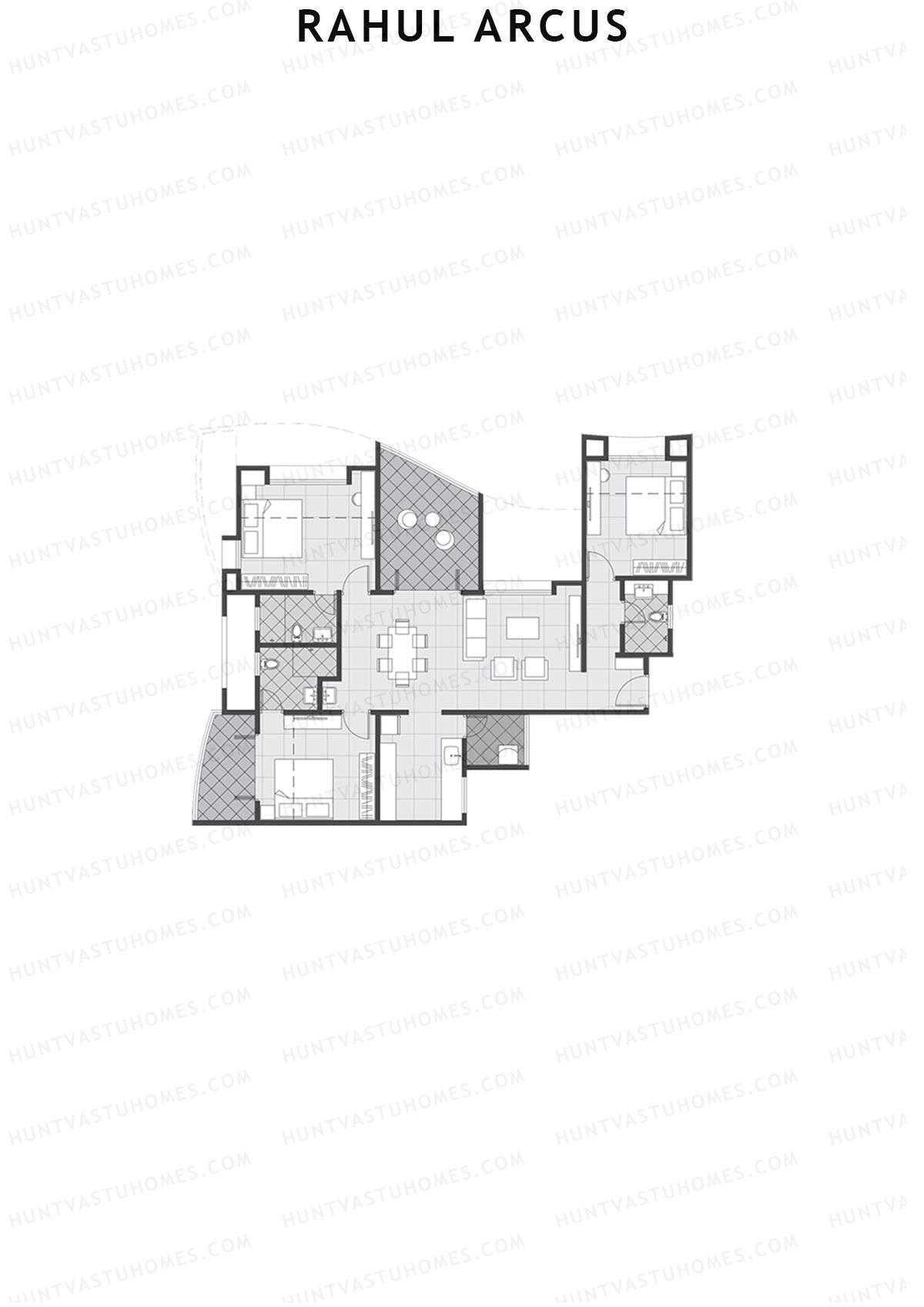 Rahul Arcus Tower D Unit 2 Floor Plan