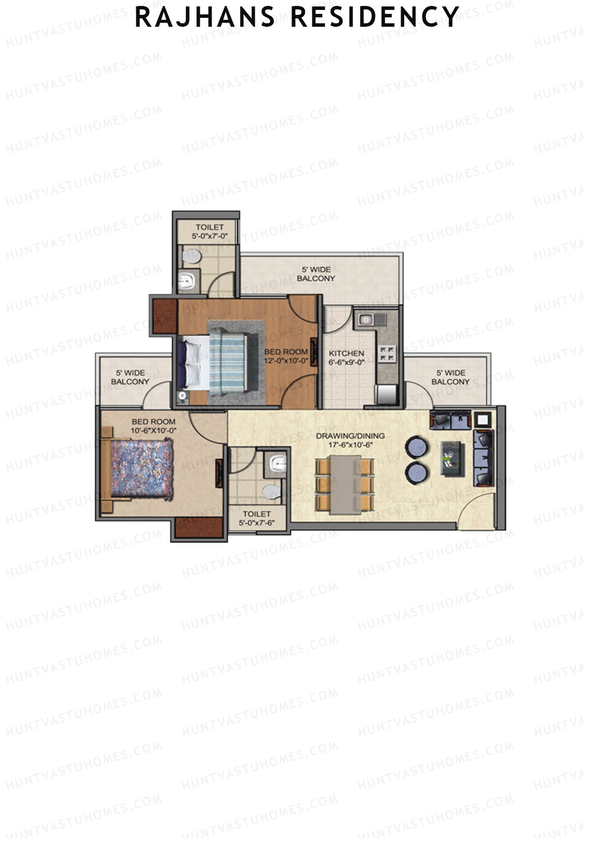 Rajhans Residency Block H Unit 2 Floor Plan