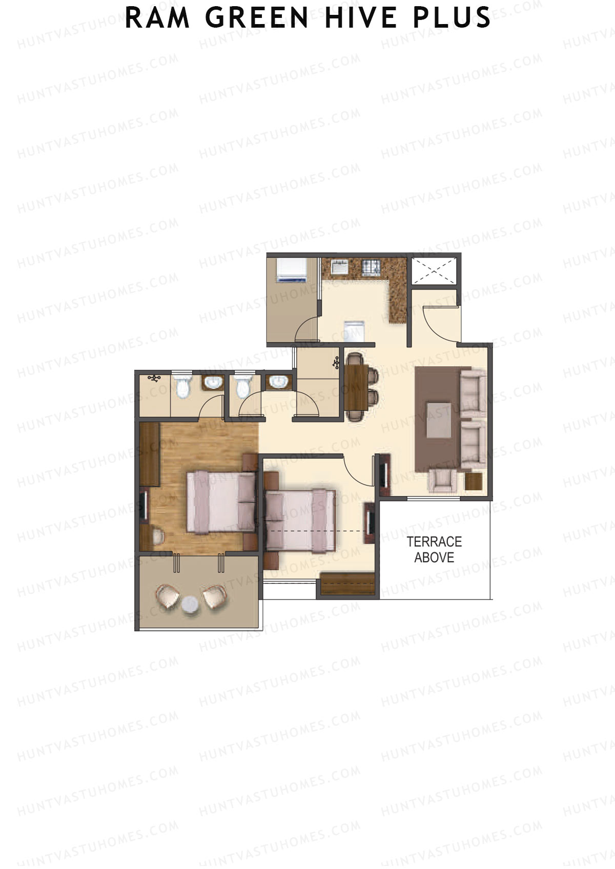 Ram Green Hive Plus Tower A1 Unit 2 Floor Plan