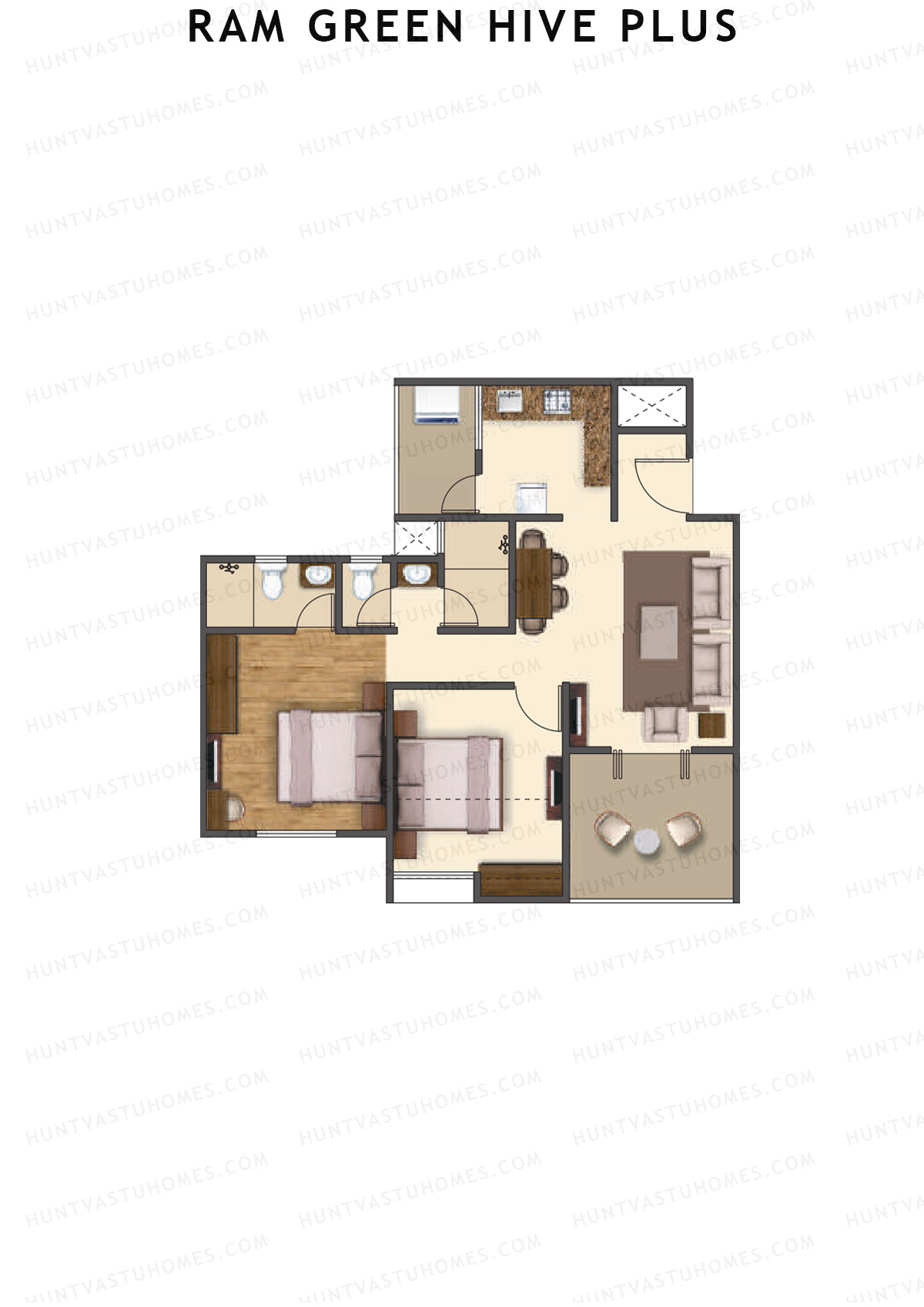 Ram Green Hive Plus Tower A1 Unit 2 Floor Plan
