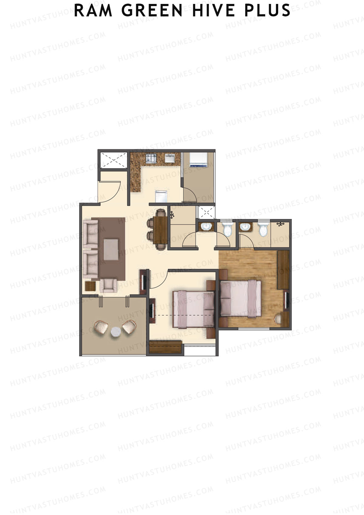 Ram Green Hive Plus Tower A1 Unit 3 Floor Plan