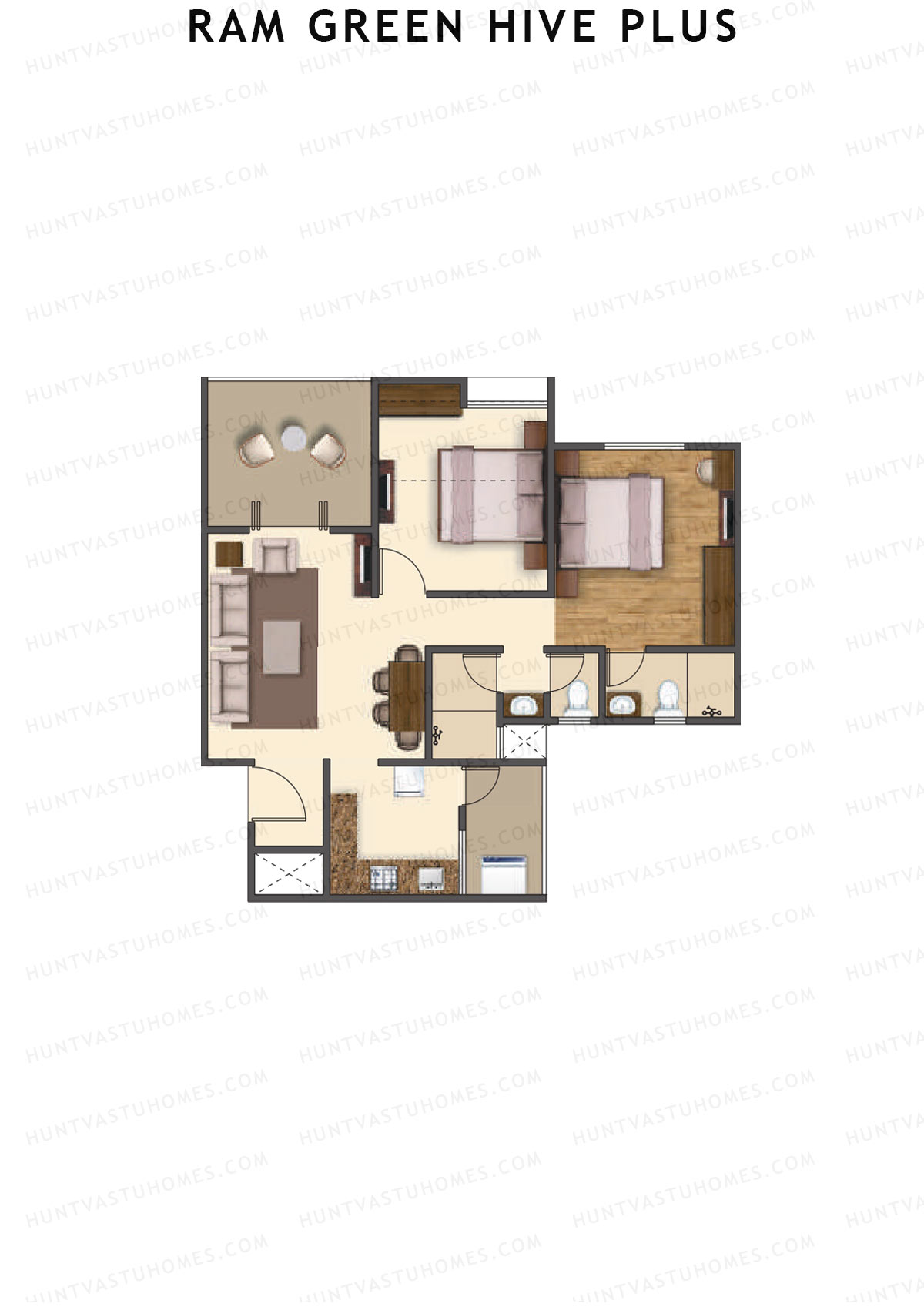 Ram Green Hive Plus Tower A1 Unit 6 Floor Plan