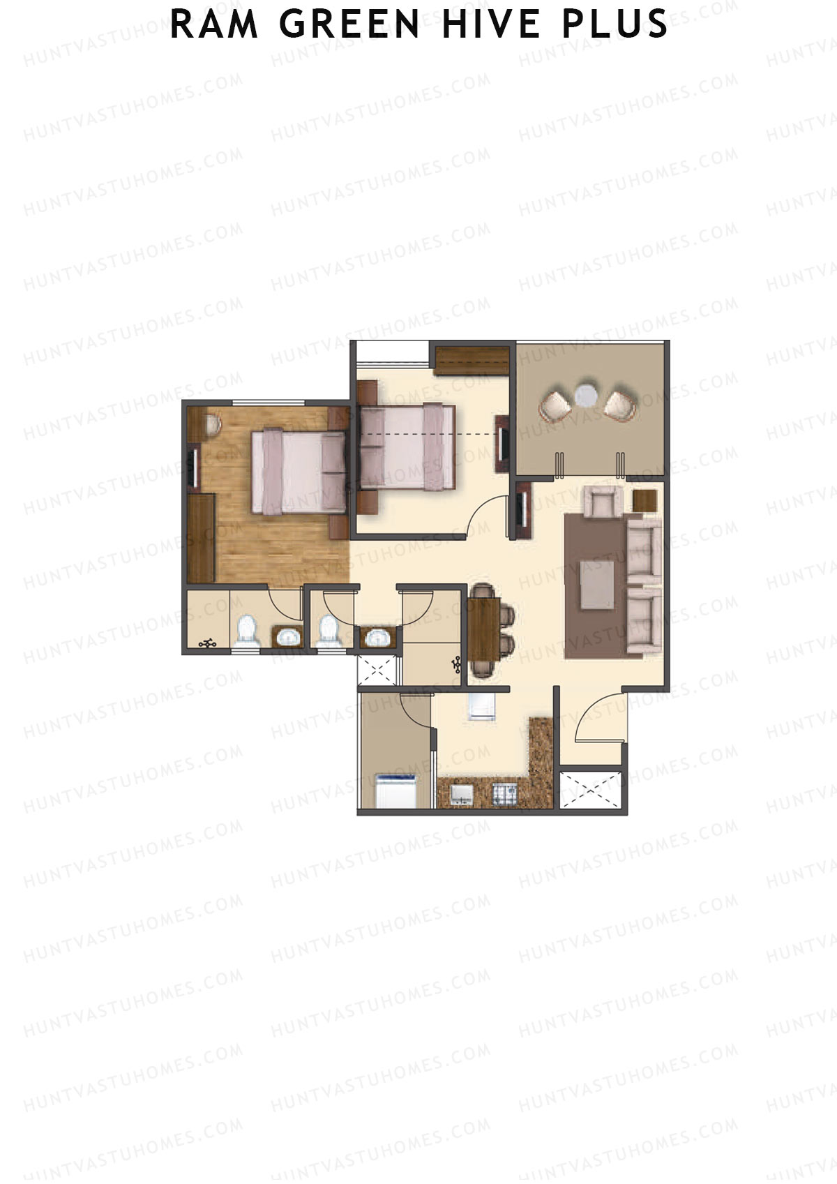 Ram Green Hive Plus Tower A1 Unit 7 Floor Plan