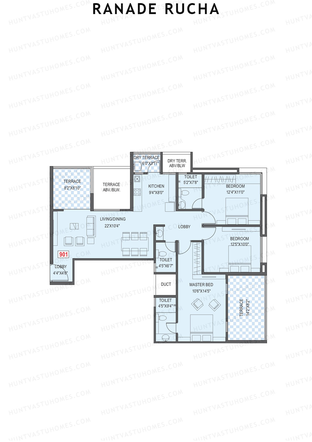 Ranade Rucha Tower A Unit 1 Floor Plan