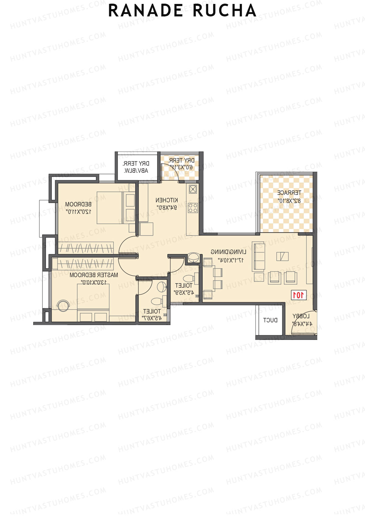 Ranade Rucha Tower A Unit 5 Floor Plan
