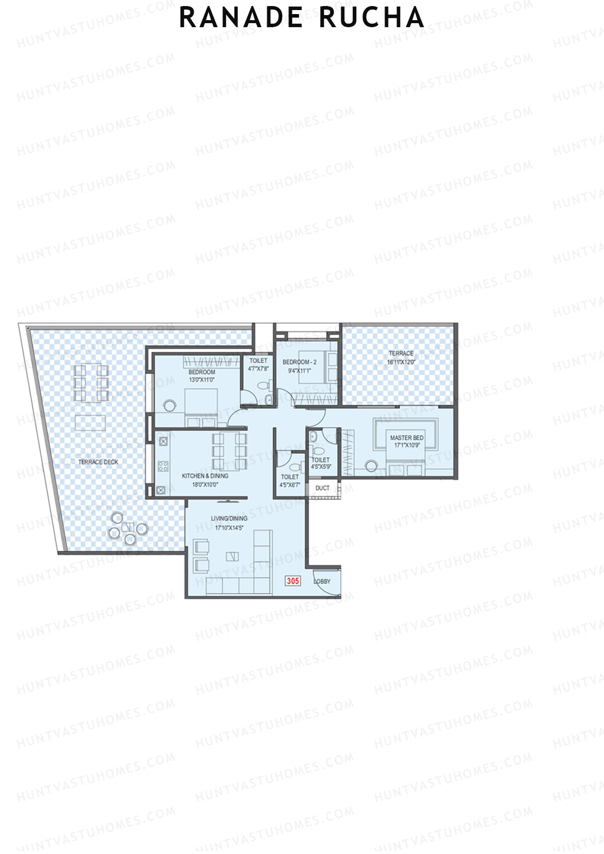 Ranade Rucha Tower A Unit 5 Floor Plan