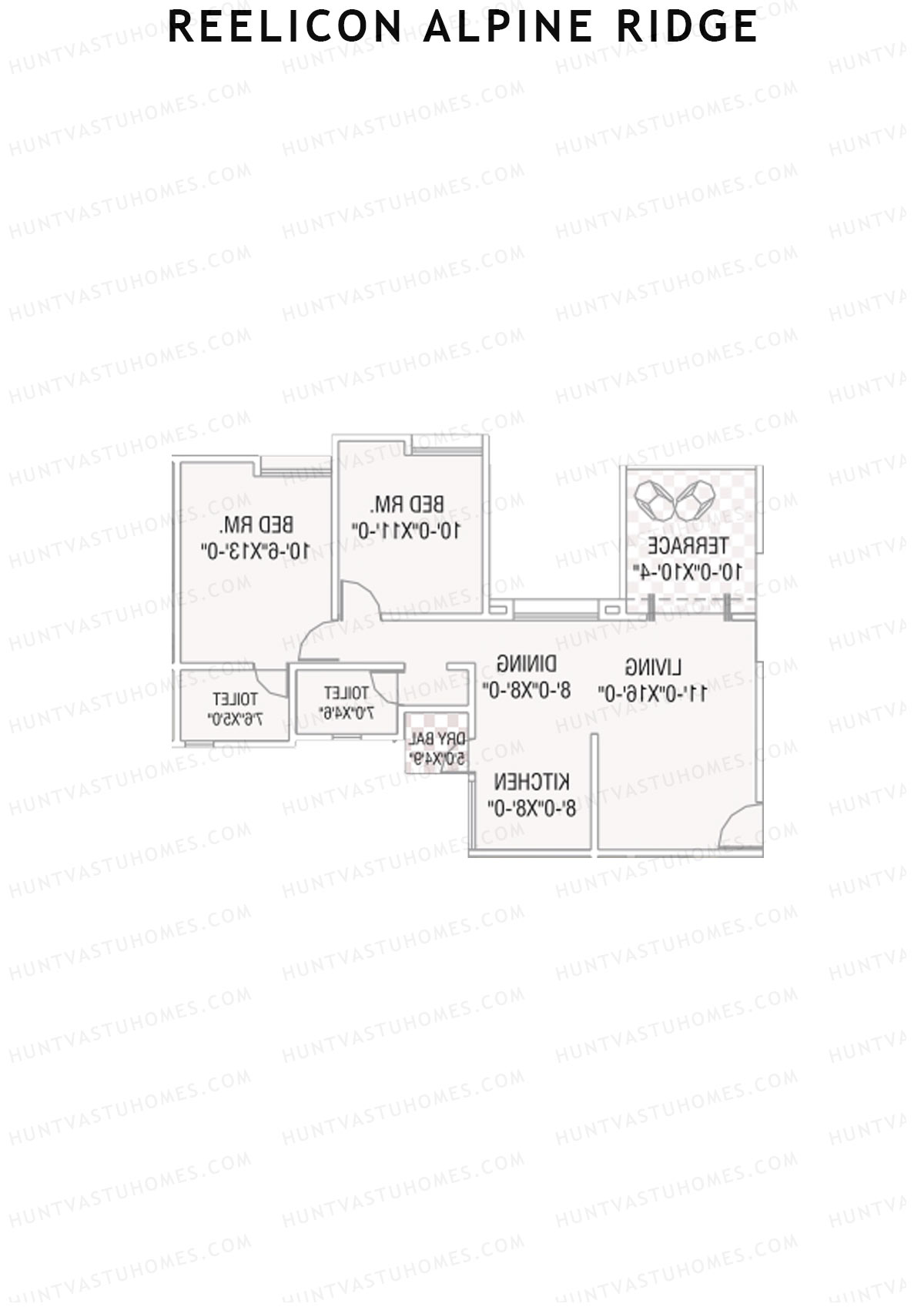 Reelicon Alpine Ridge Wing B Unit 3 Floor Plan