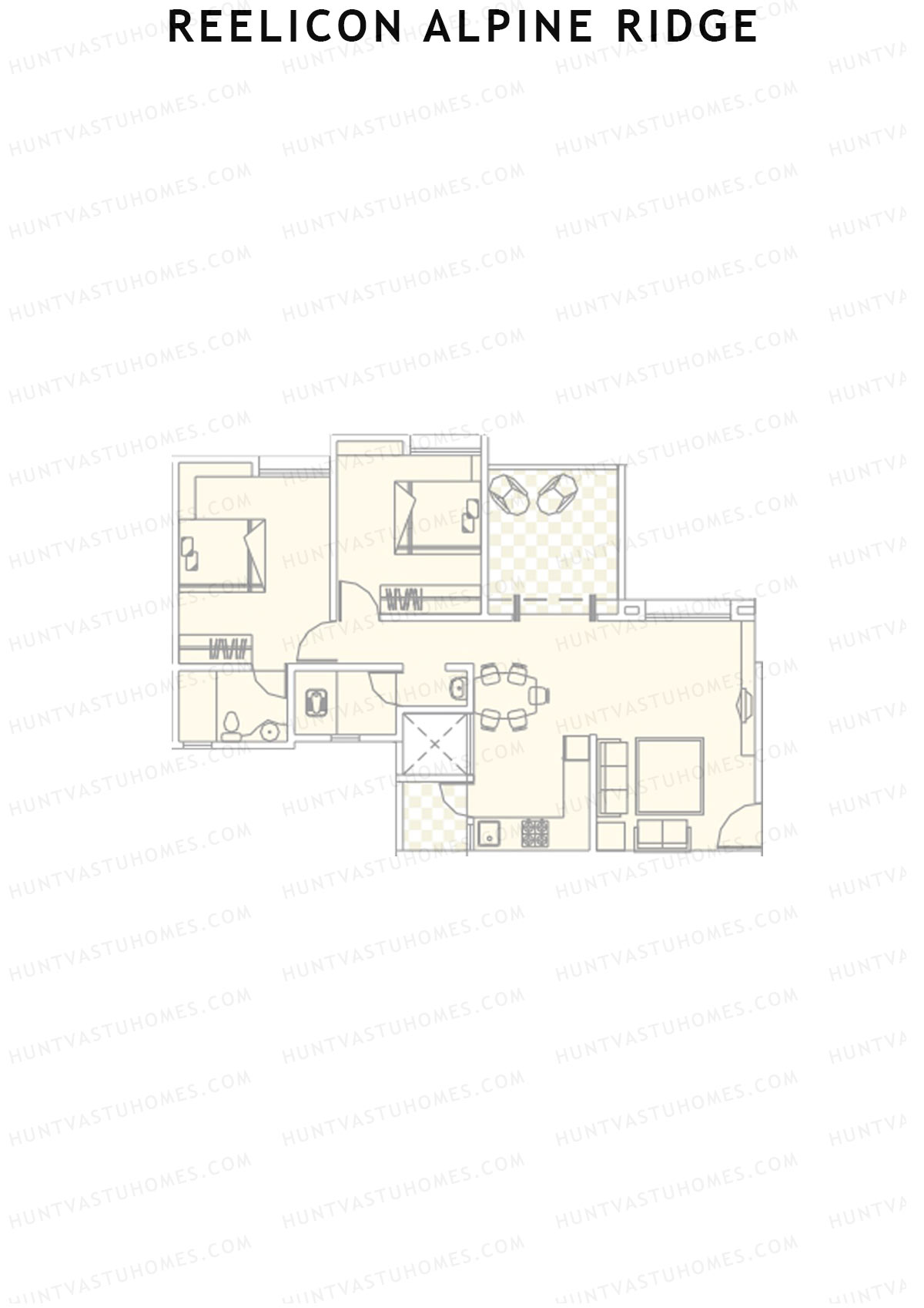 Reelicon Alpine Ridge Wing B Unit 3 Floor Plan