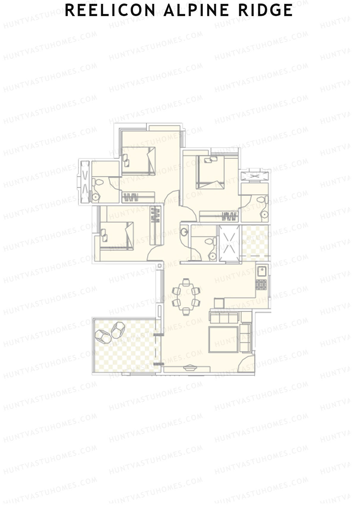 Reelicon Alpine Ridge Wing C Unit 2 Floor Plan