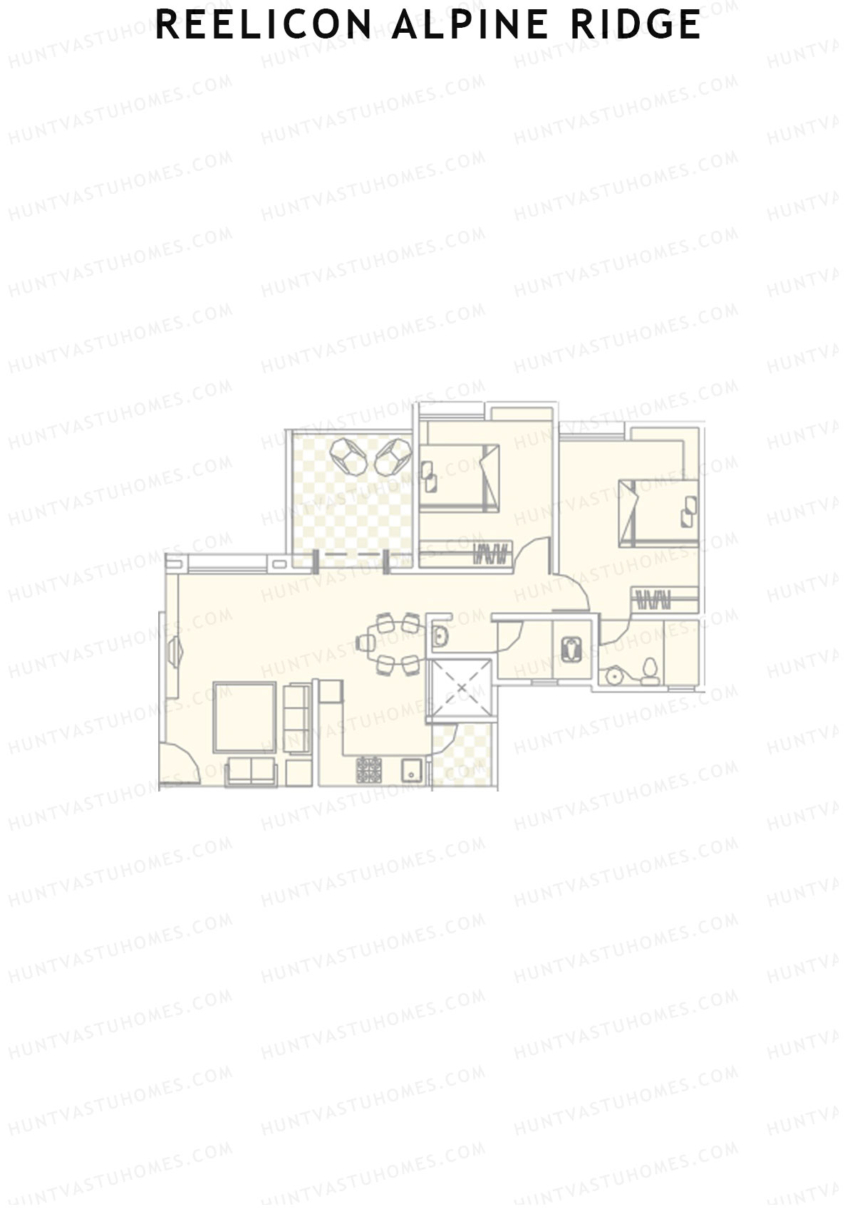 Reelicon Alpine Ridge Wing C Unit 3 Floor Plan