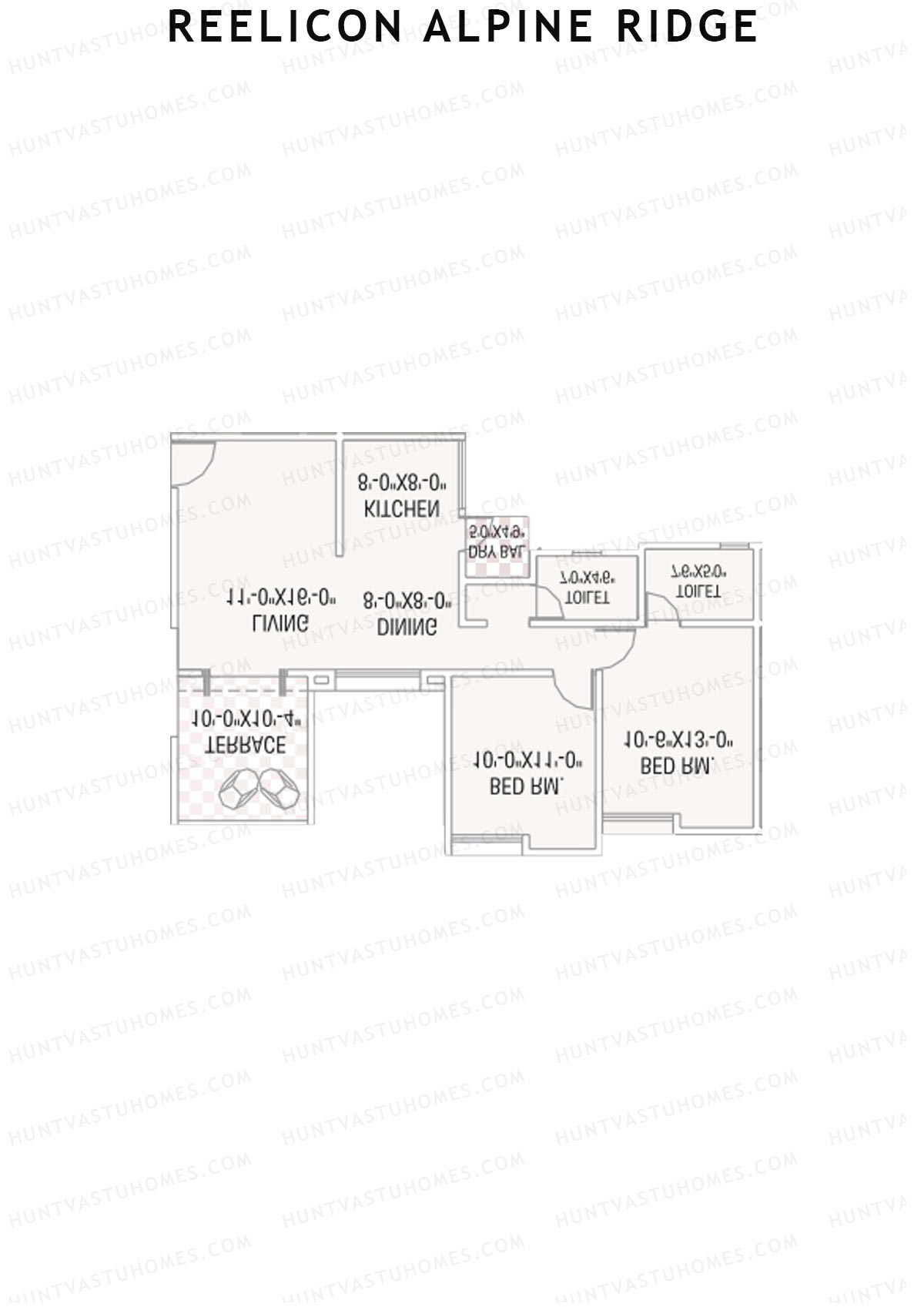 Reelicon Alpine Ridge Wing C Unit 4 Floor Plan